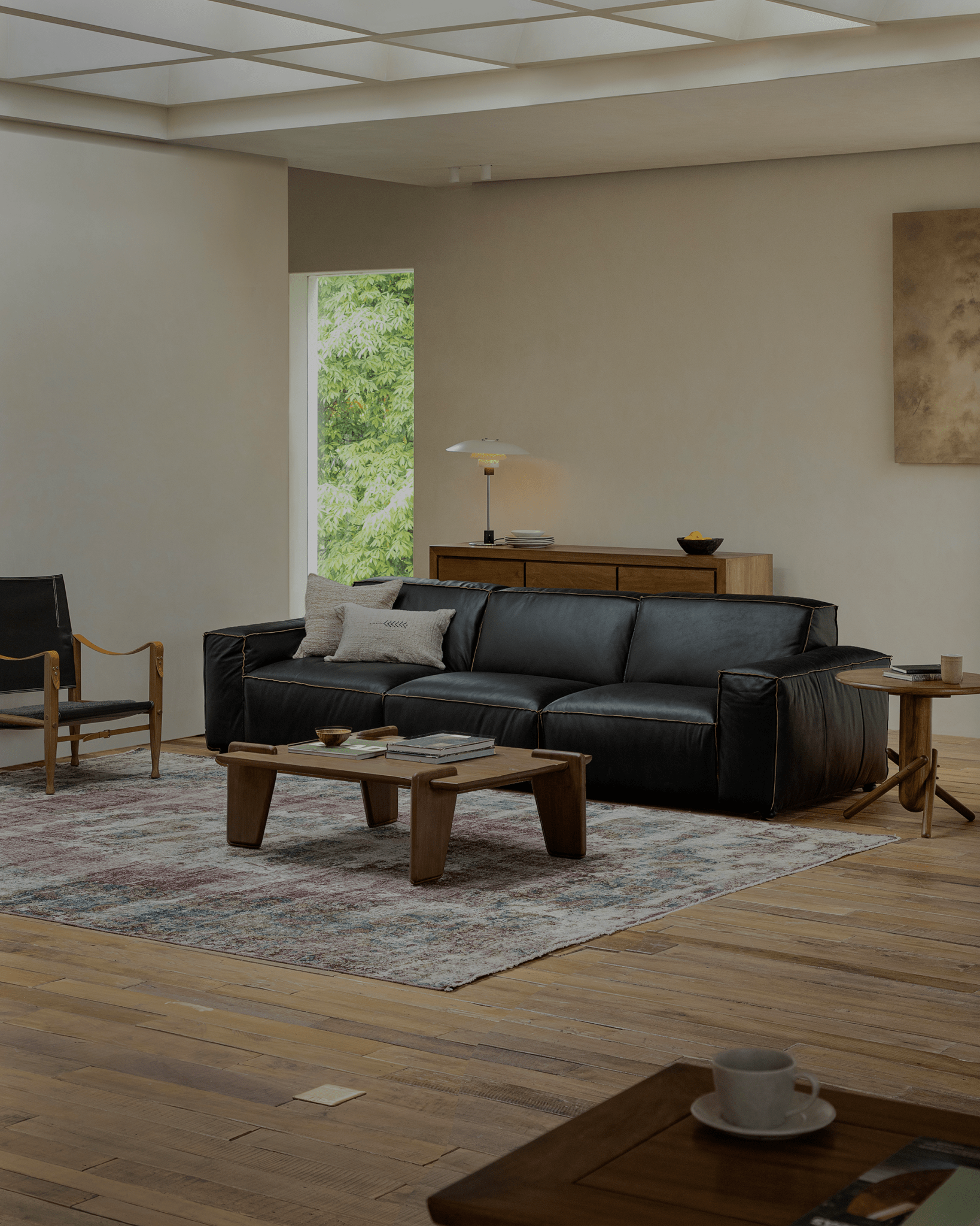 Botan Leather Sectional Sofa - ZM Home