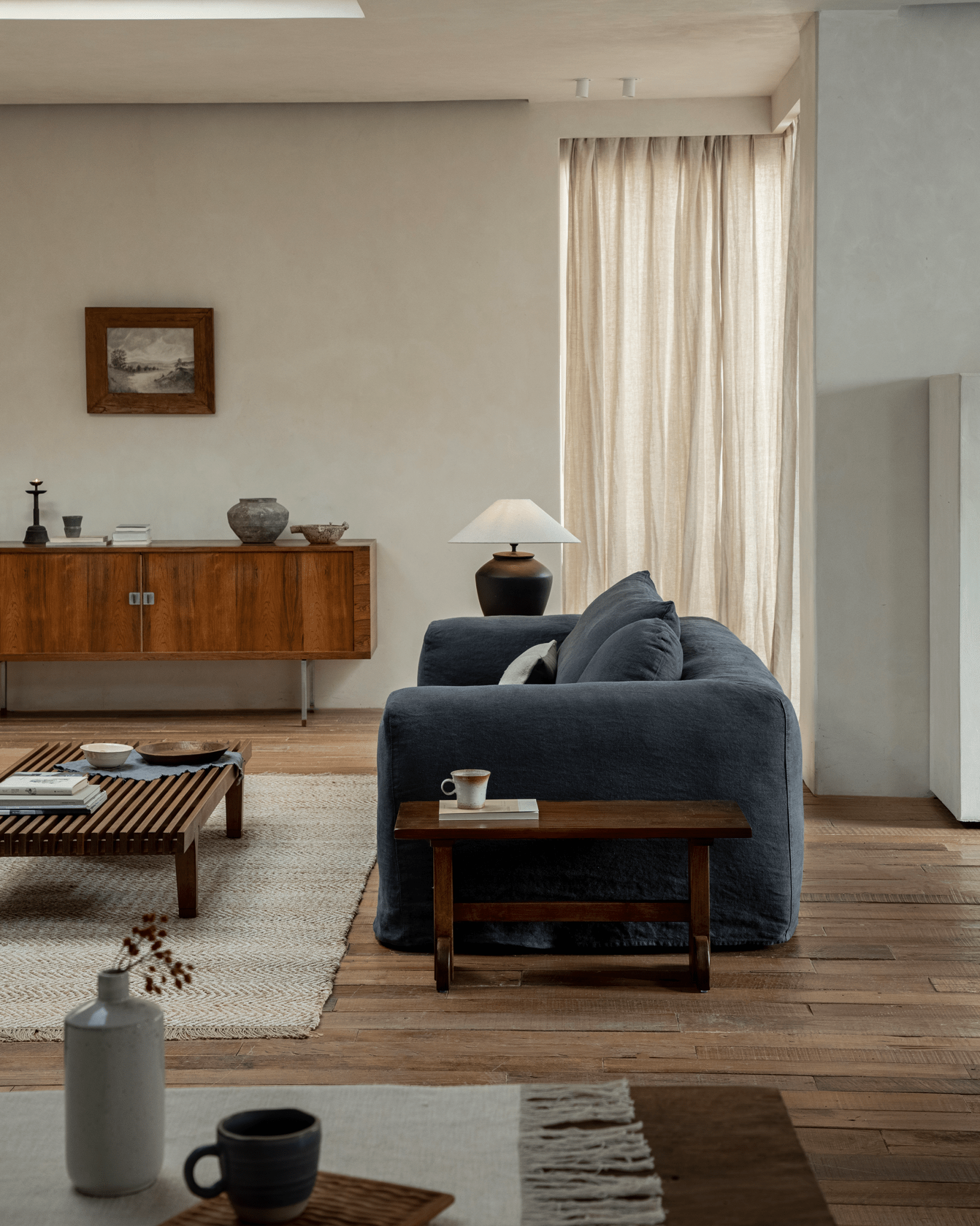 Domu Natural Slipcover Sofa - ZM Home