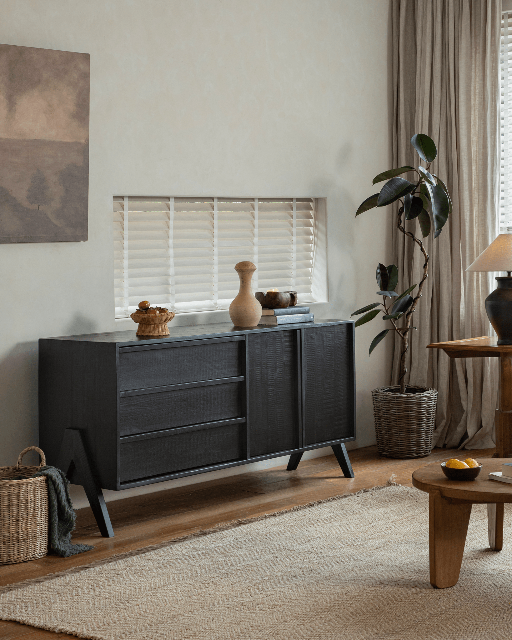 NO.32 Black Sideboard - ZM Home