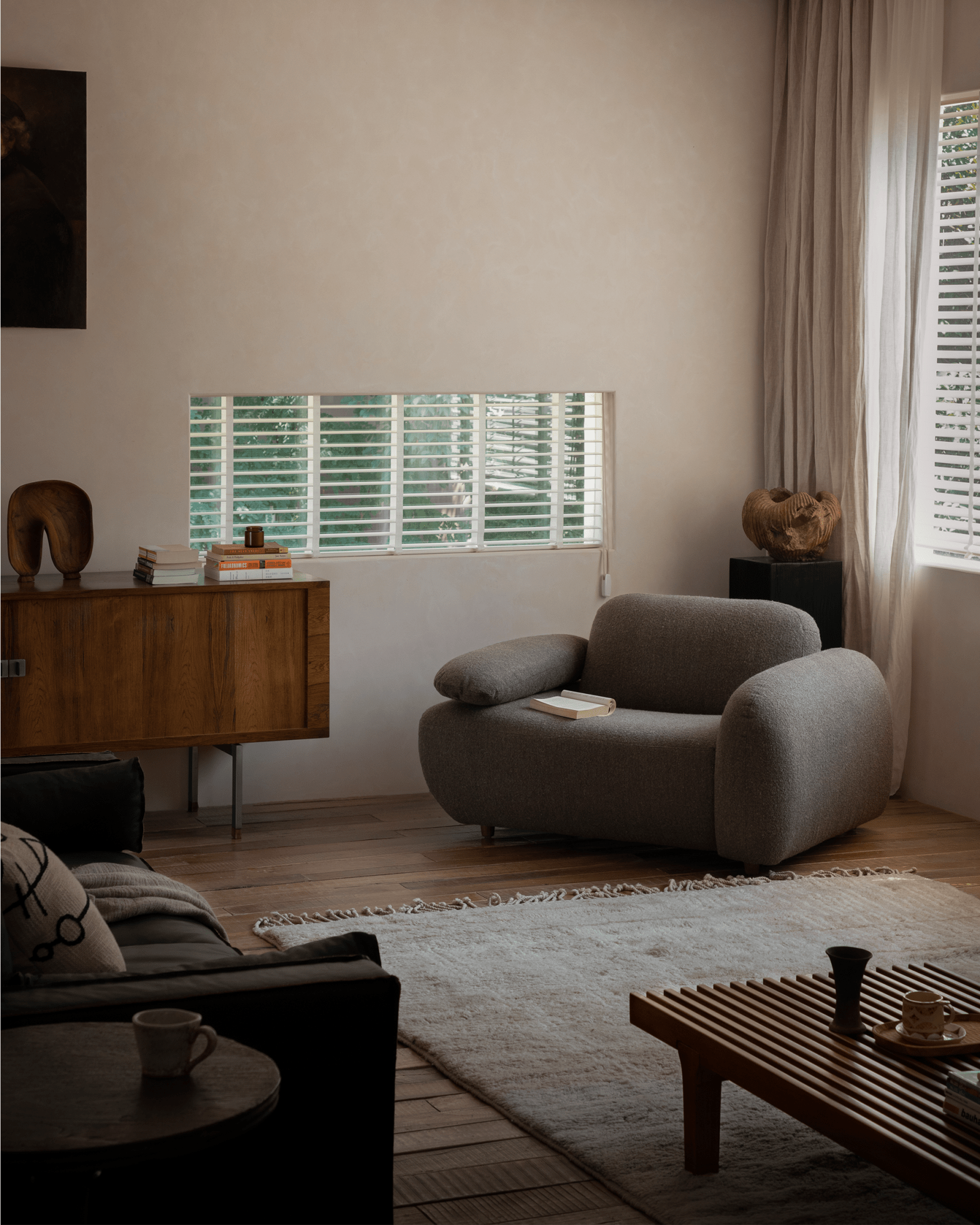Gestein Bouclé Armchair - ZM Home