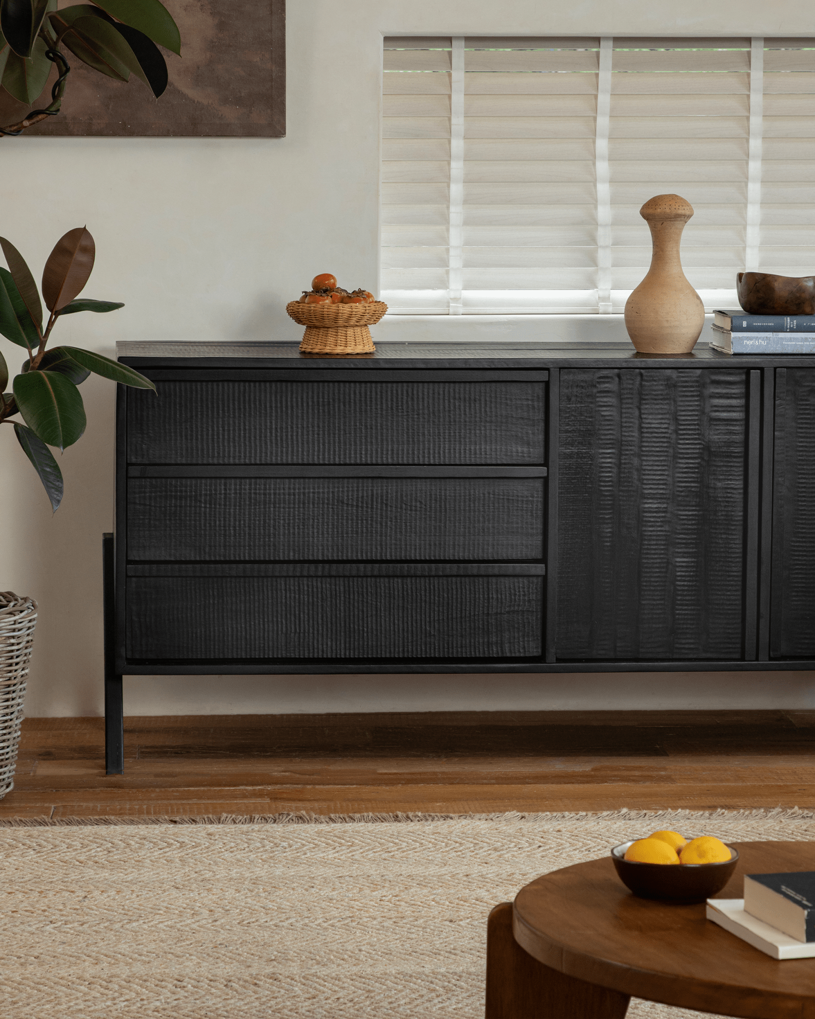 NO.32 Black Sideboard - ZM Home