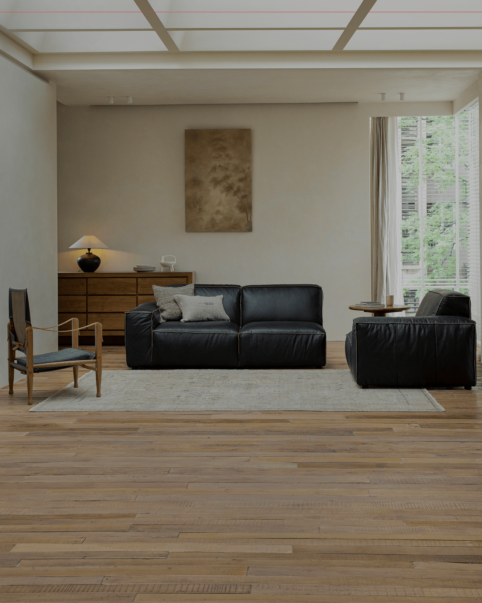 Botan Leather Sectional Sofa - ZM Home