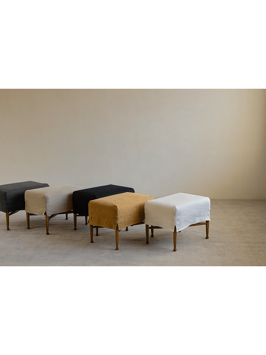 Crabby Slipcover Stool - ZM Home