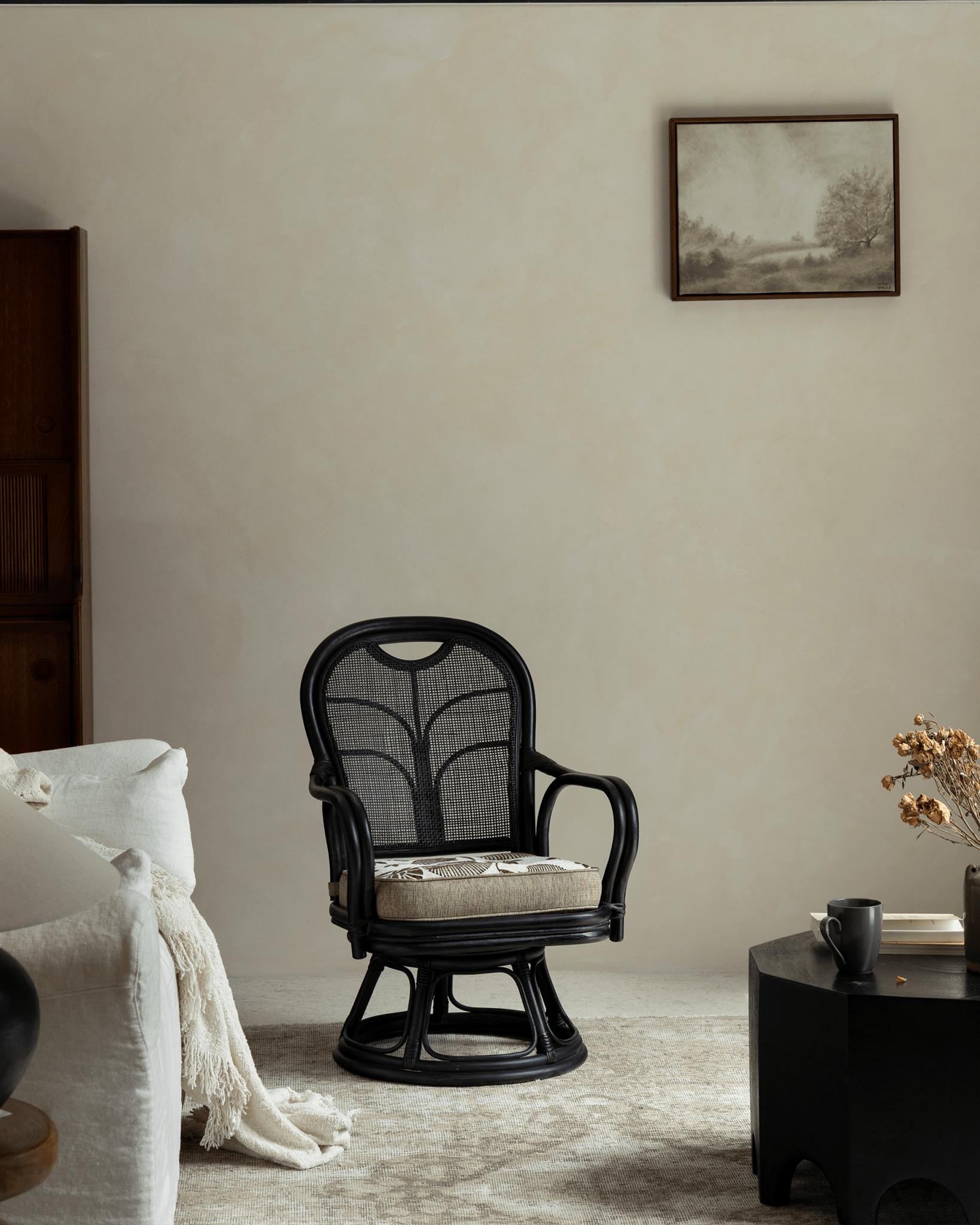Ray Mini Rattan Swivel Chair - ZM Home