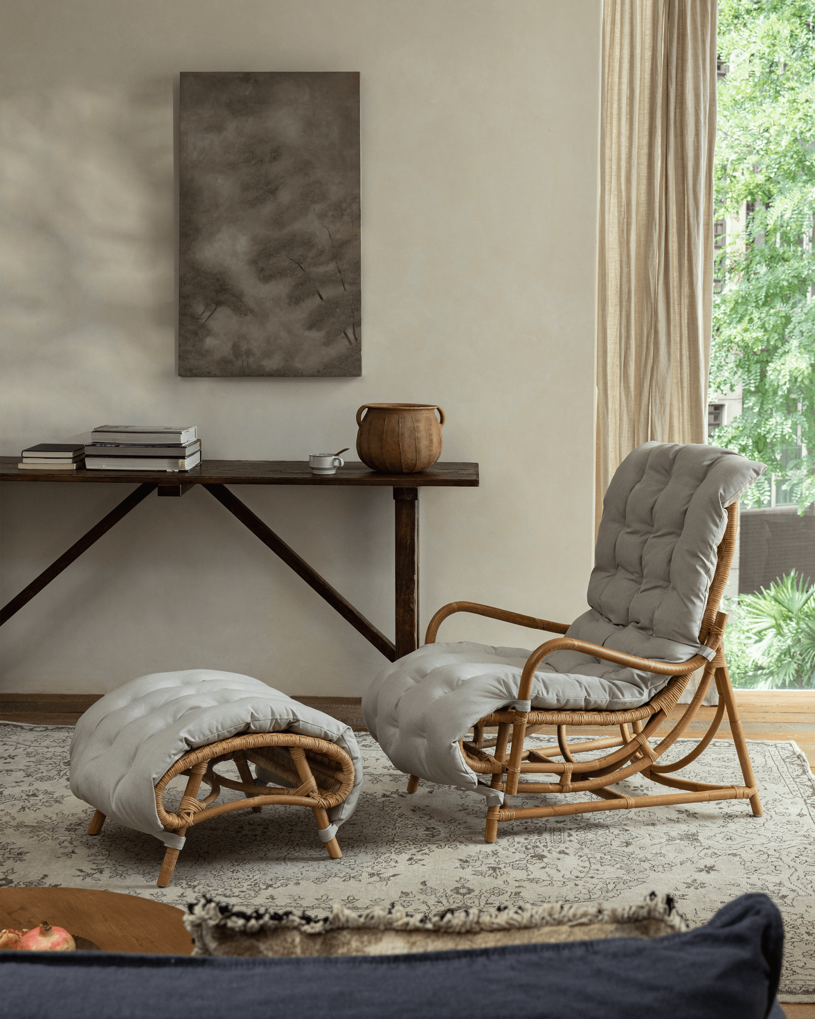 Nalgae Rattan Lounge Chair - ZM Home
