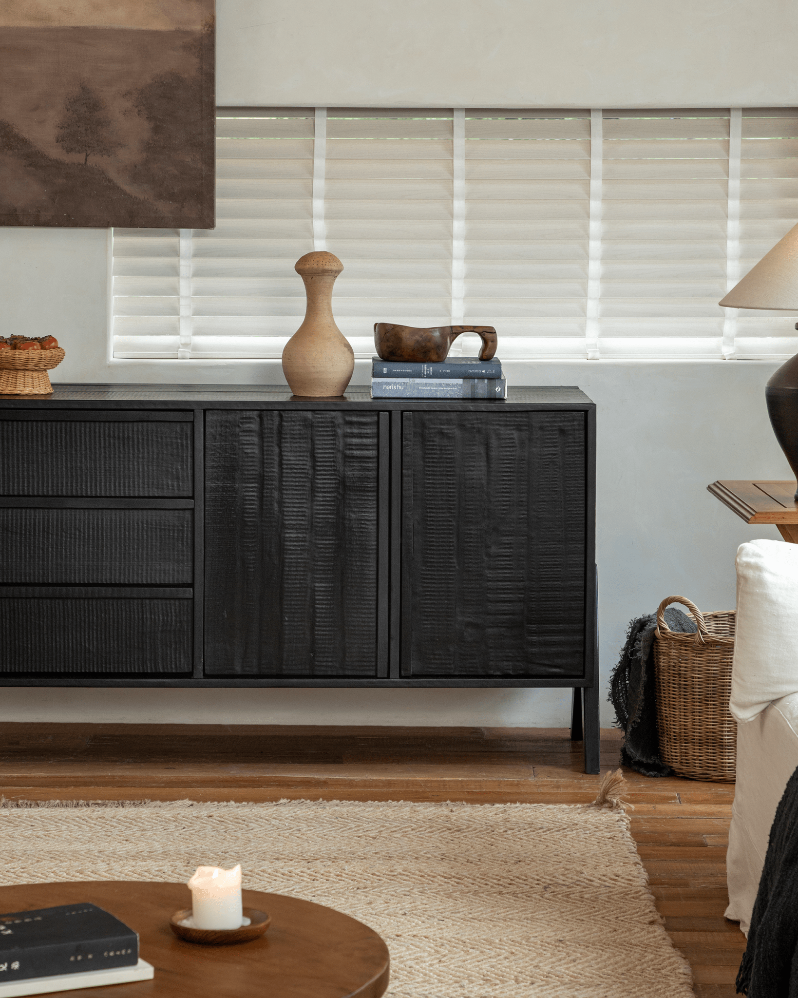 NO.32 Black Sideboard - ZM Home