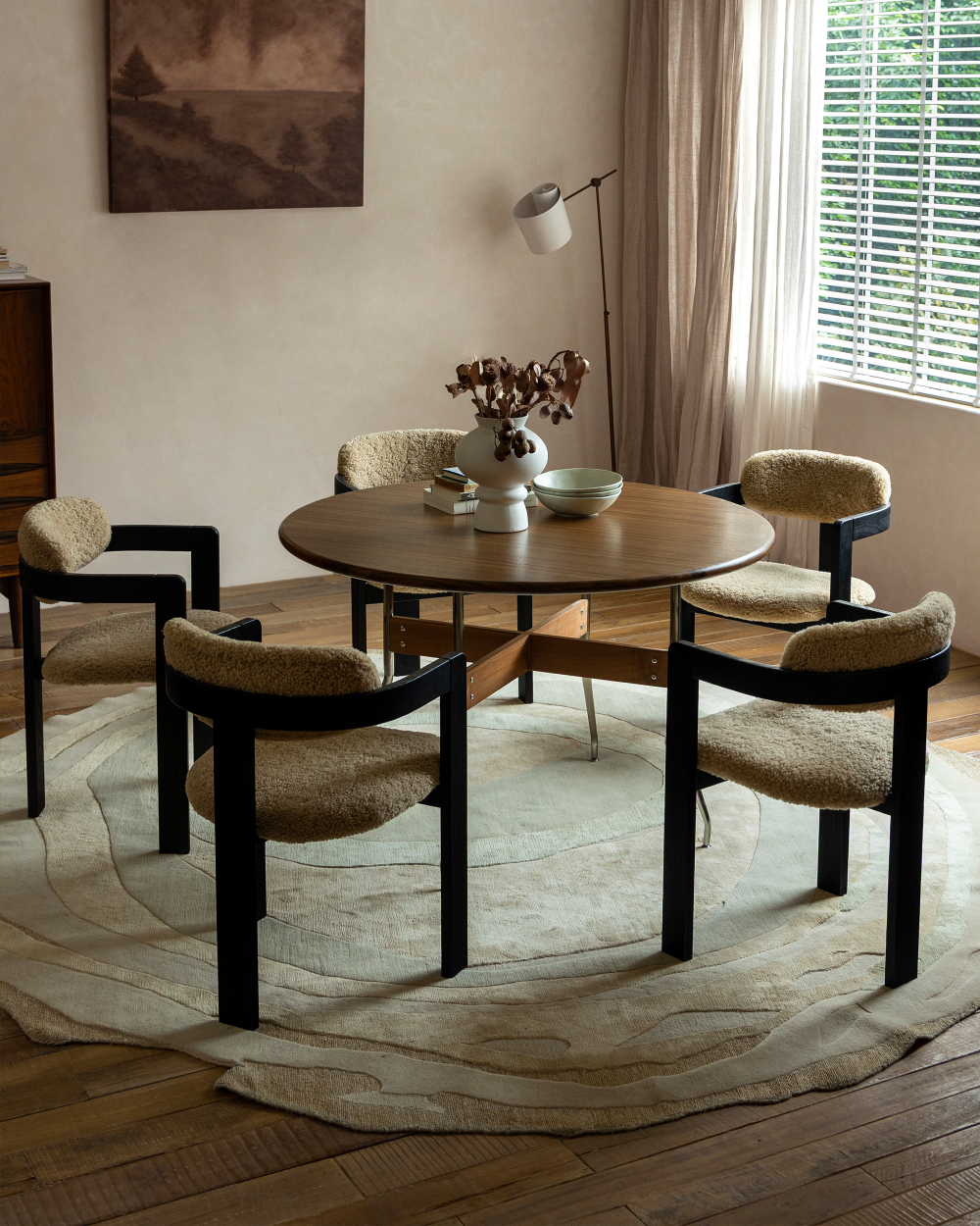 Pamplona Shearling Chair - ZM Home