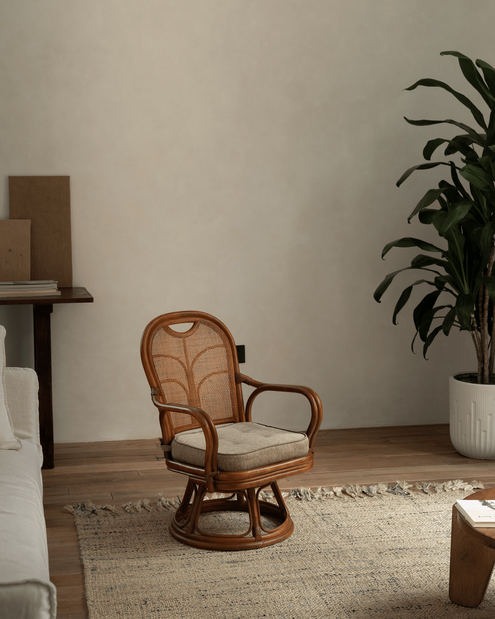 Ray Mini Rattan Swivel Chair - ZM Home