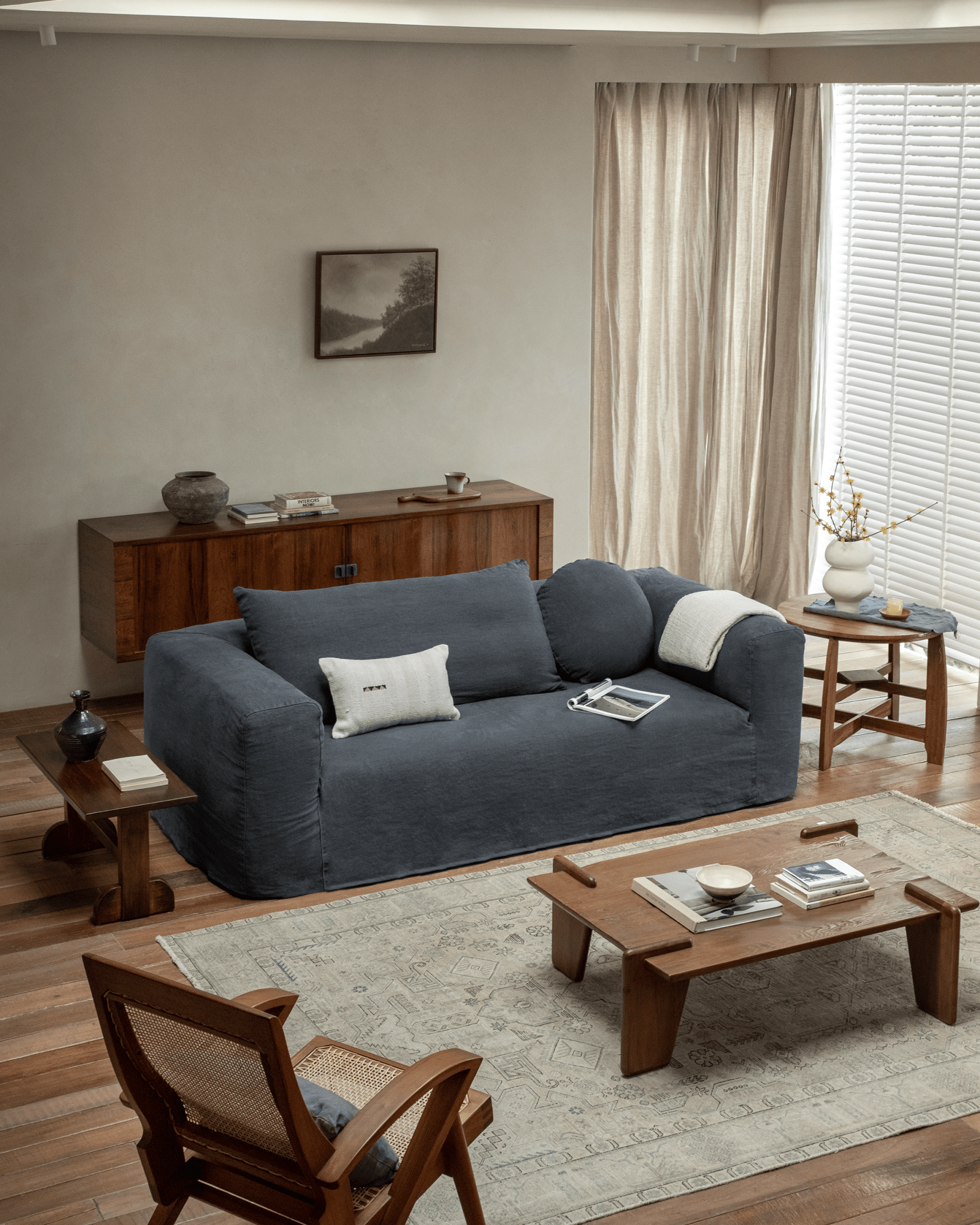 Domu Natural Slipcover Sofa - ZM Home