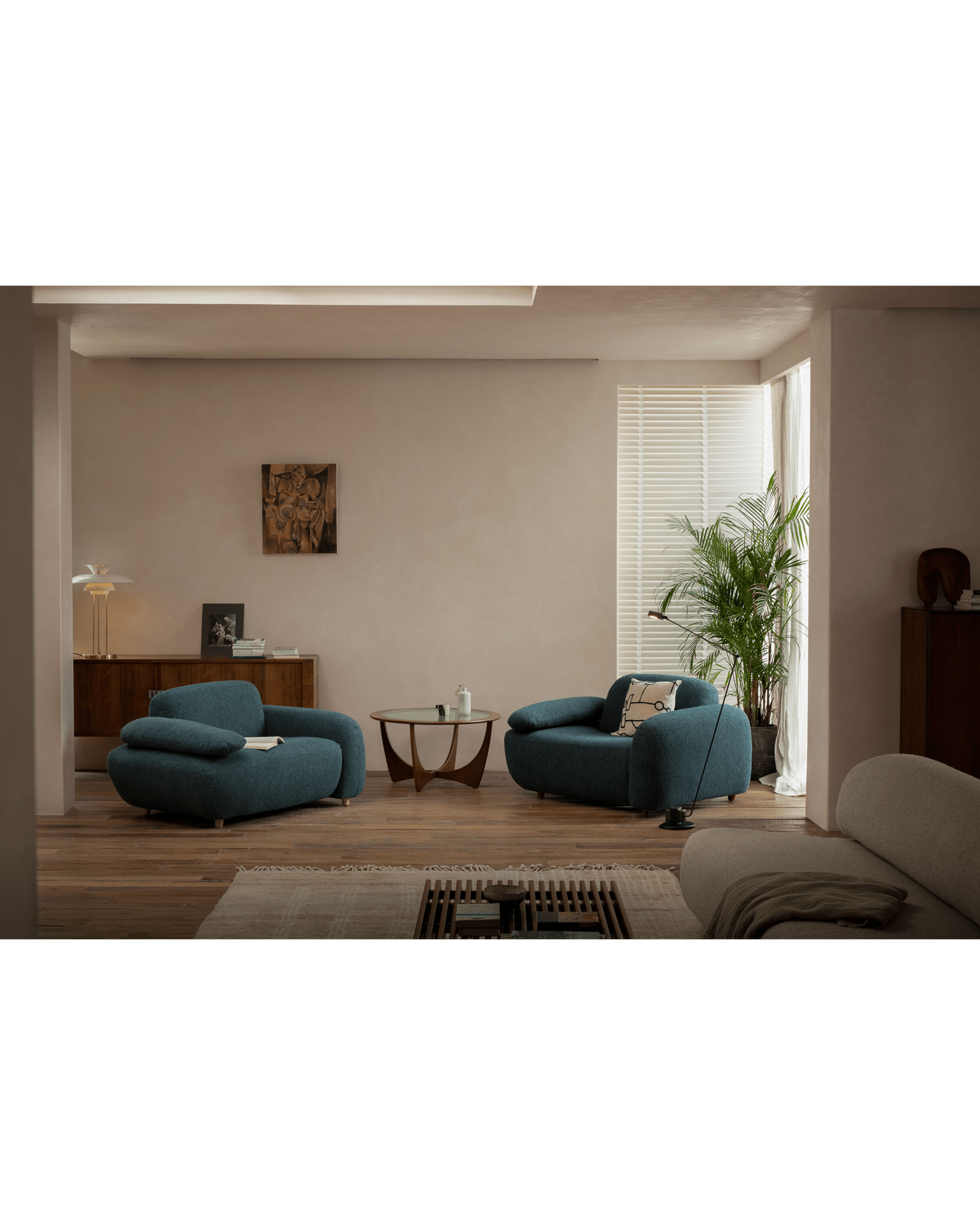 Gestein Bouclé Armchair - ZM Home