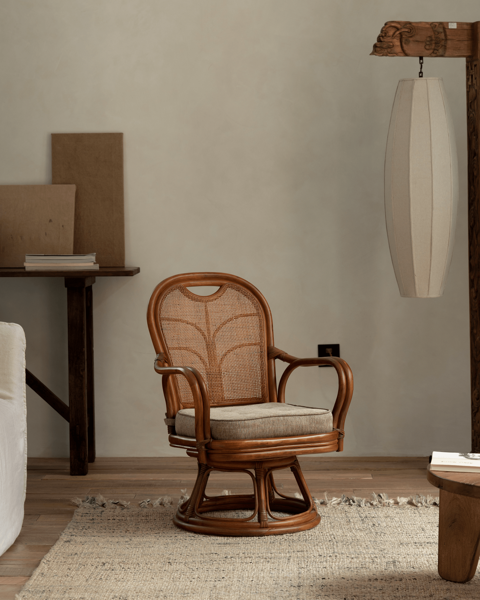 Ray Mini Rattan Swivel Chair - ZM Home