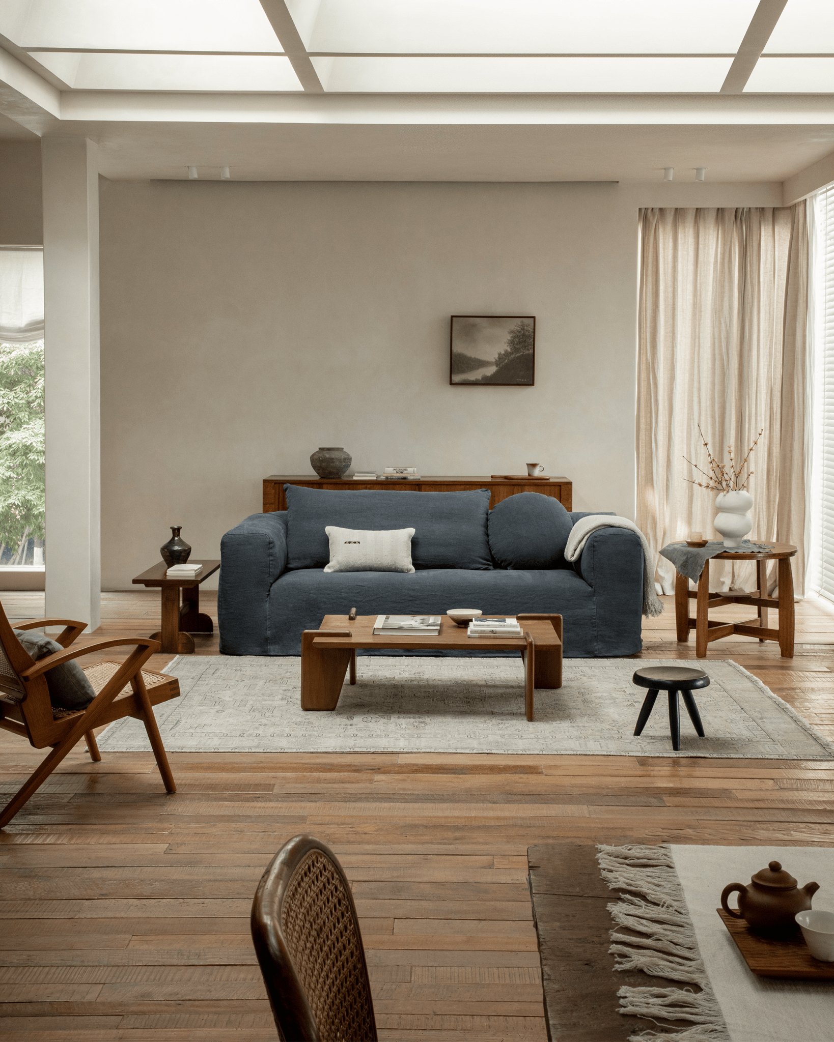 Domu Natural Slipcover Sofa - ZM Home