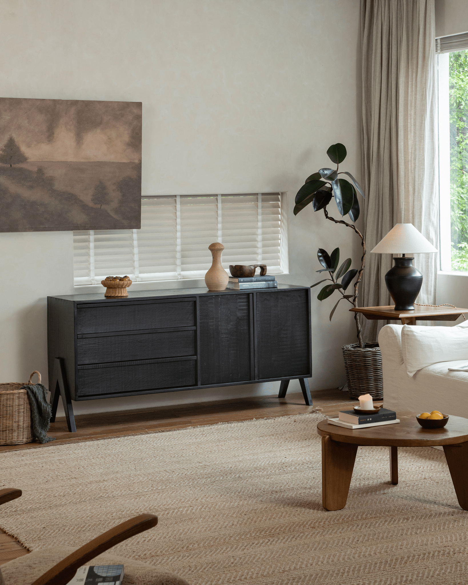 NO.32 Black Sideboard - ZM Home