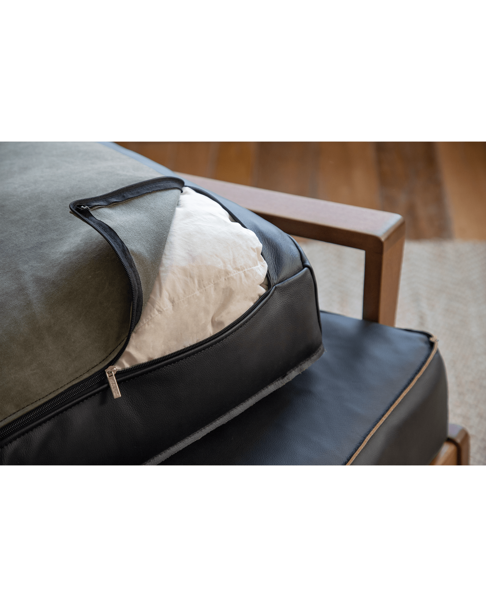 Rene Leather Lounge Chair - ZM Home