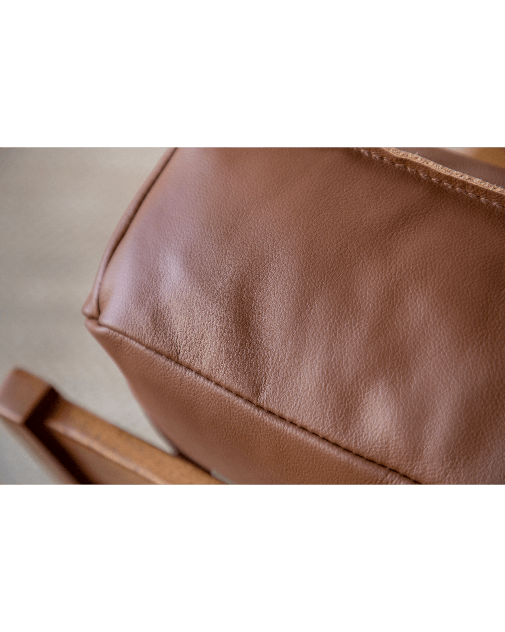 Rene Leather Lounge Chair - ZM Home