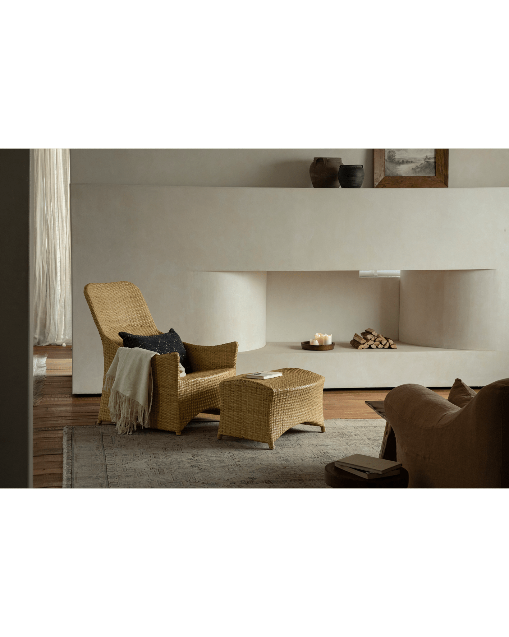 Slide Rattan Lounge Chair - ZM Home