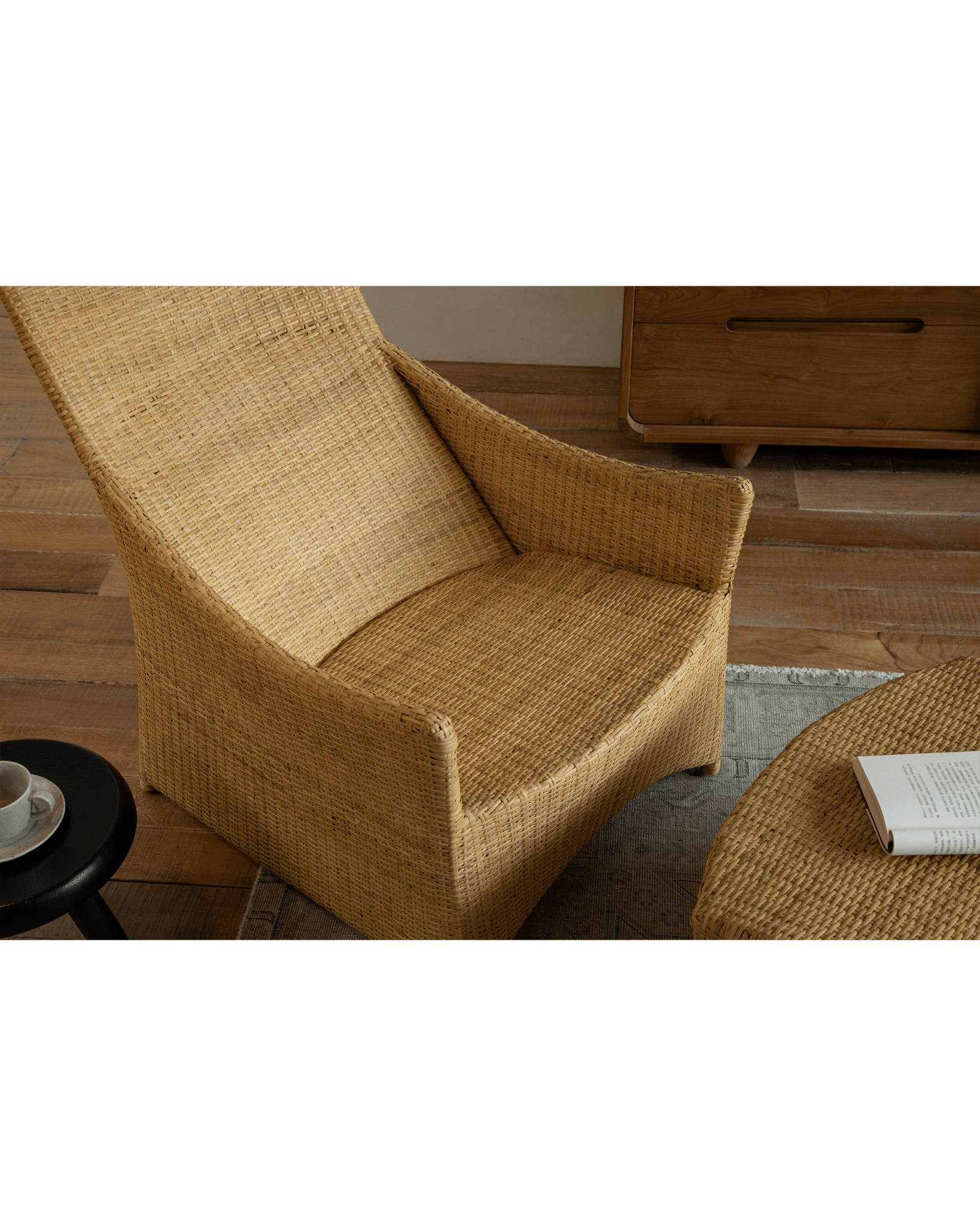 Slide Rattan Lounge Chair - ZM Home