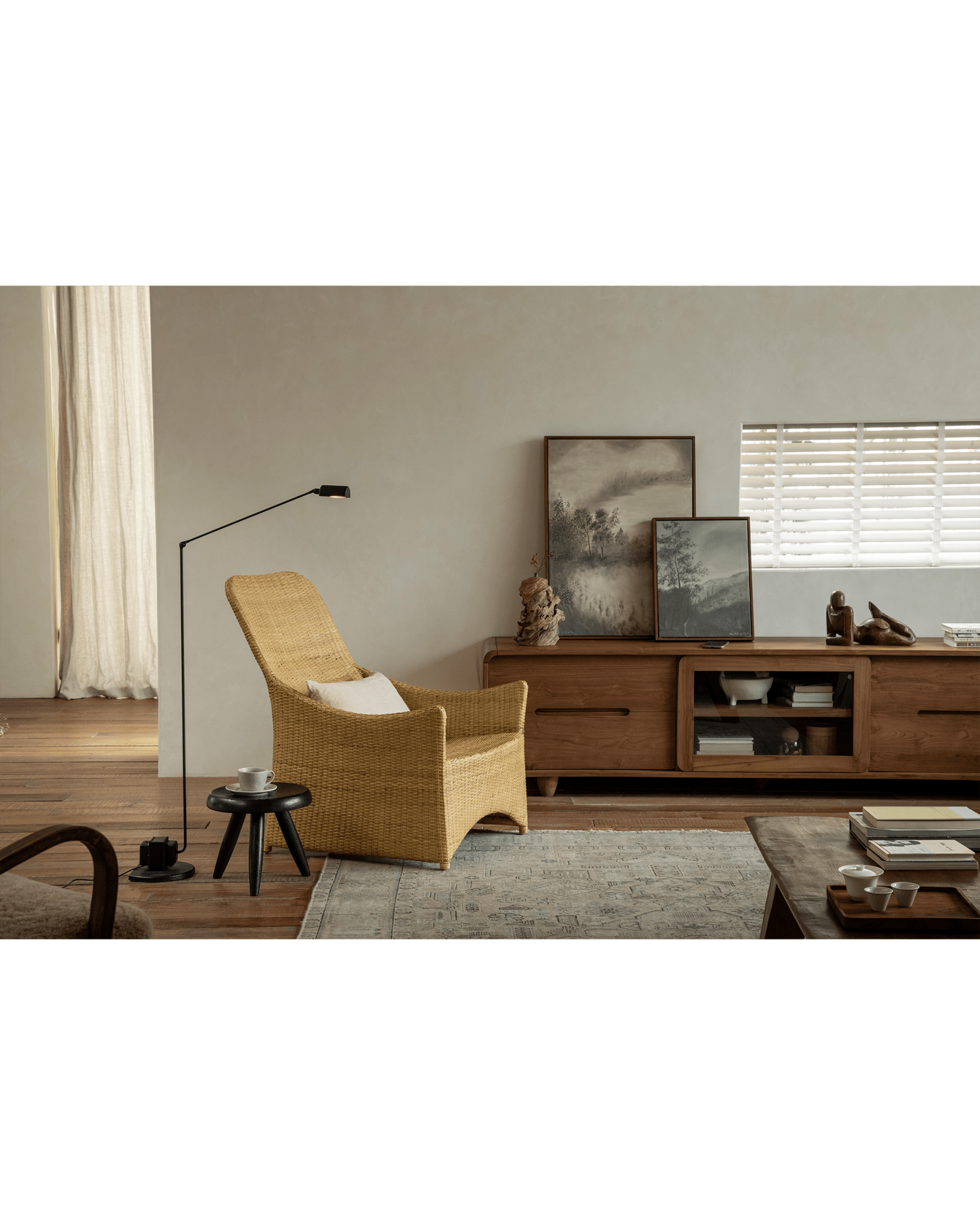 Slide Rattan Lounge Chair - ZM Home