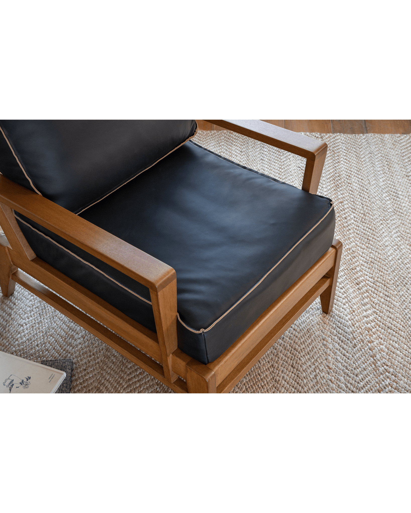 Rene Leather Lounge Chair - ZM Home