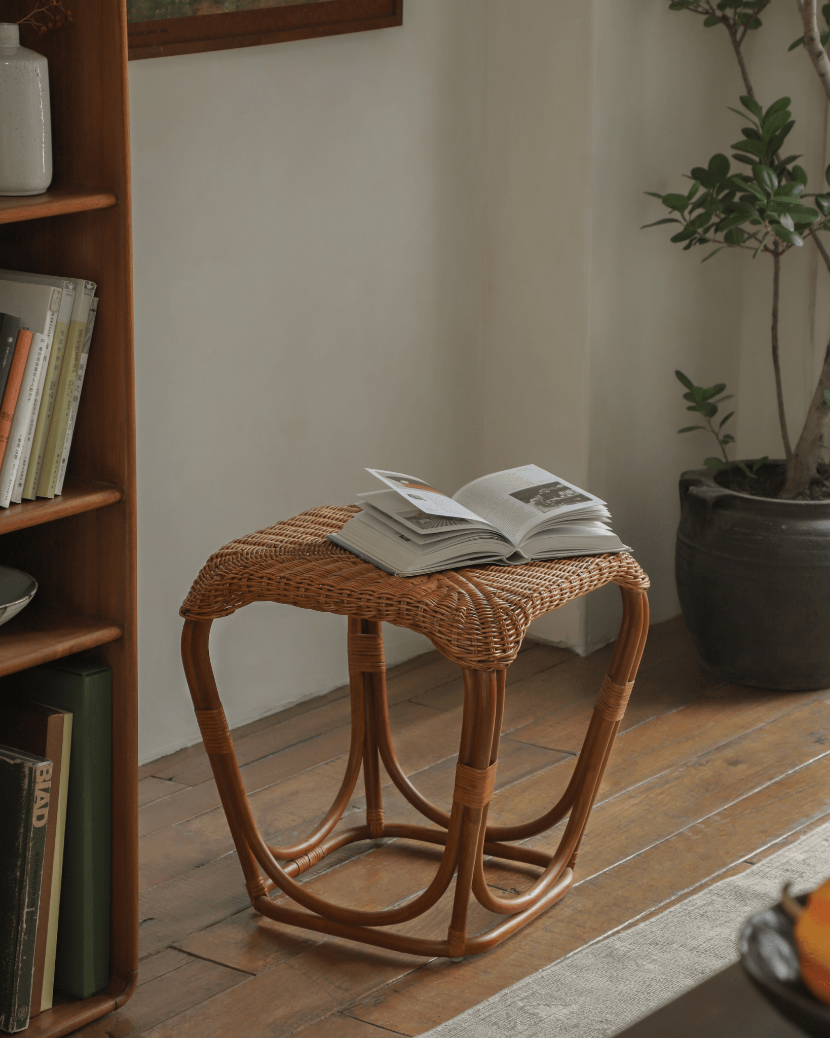 Pinecone Rattan Side Table - ZM Home