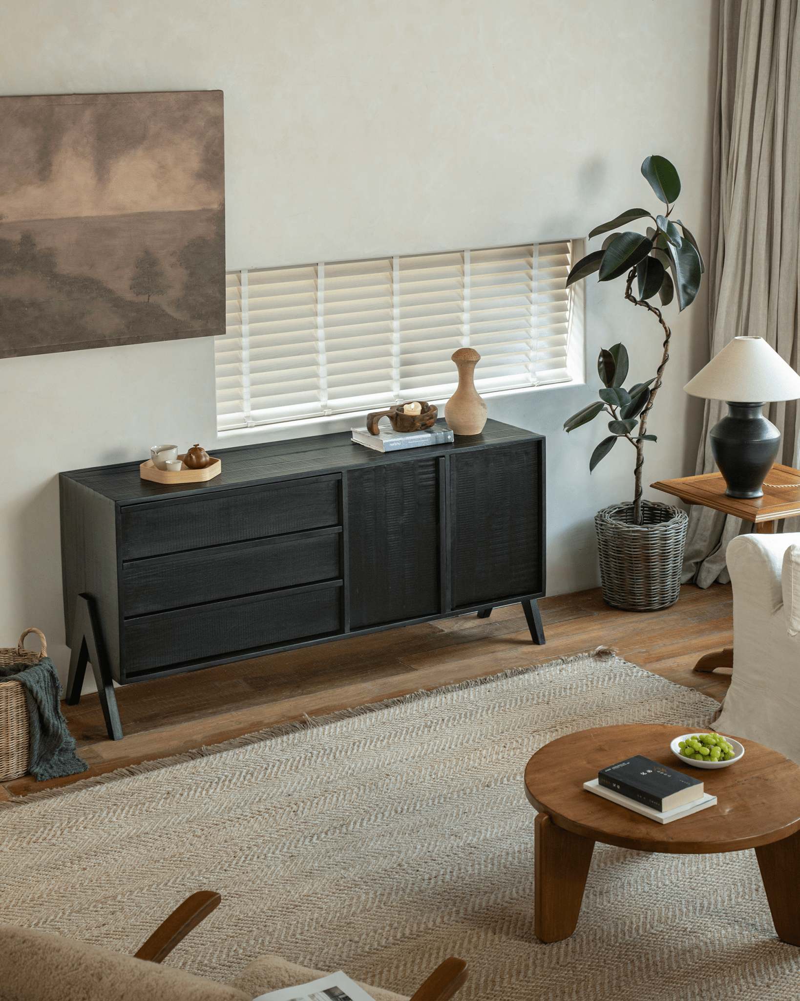 NO.32 Black Sideboard - ZM Home