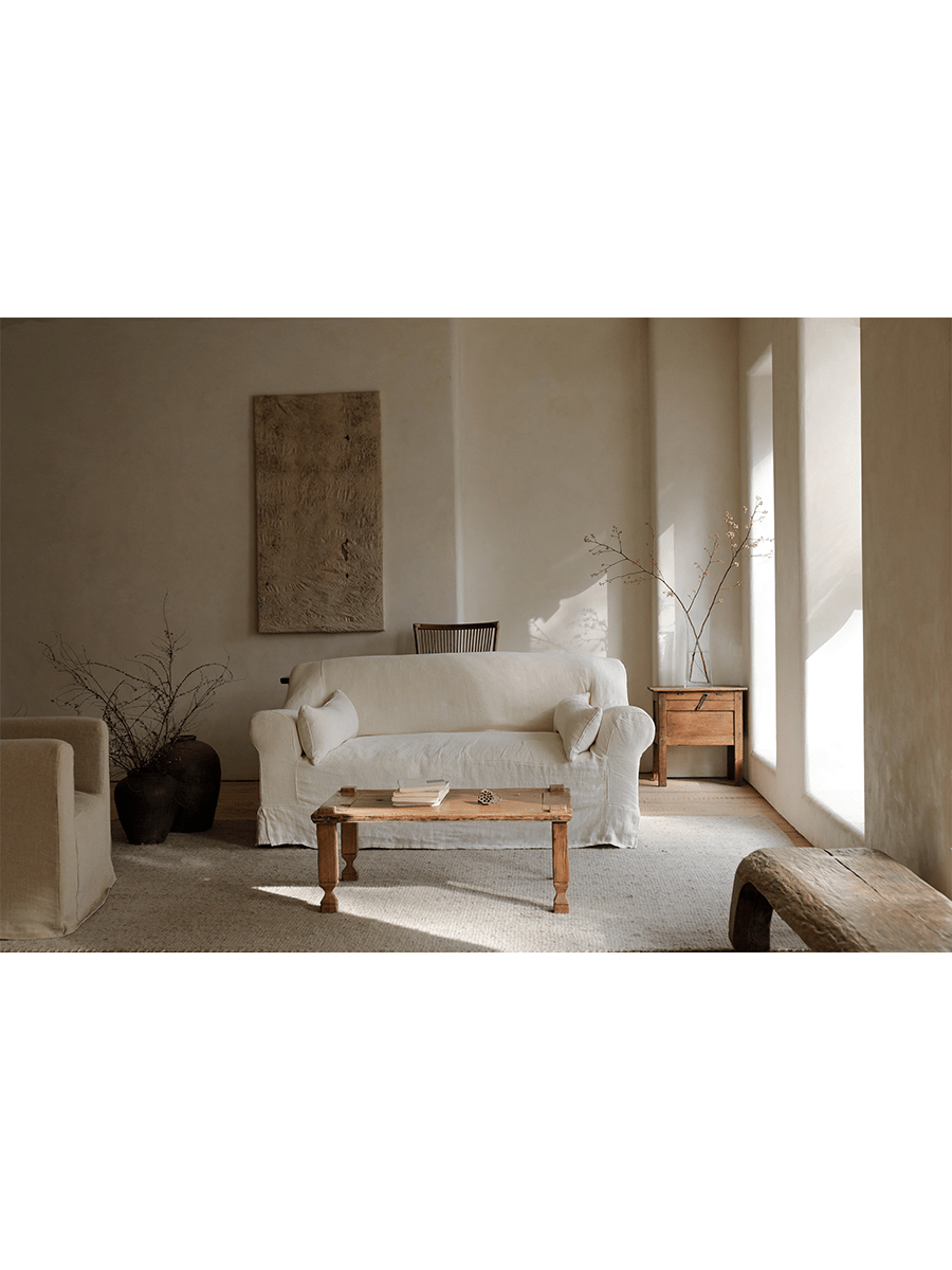 Russell Slipcovered Sofa - ZM Home