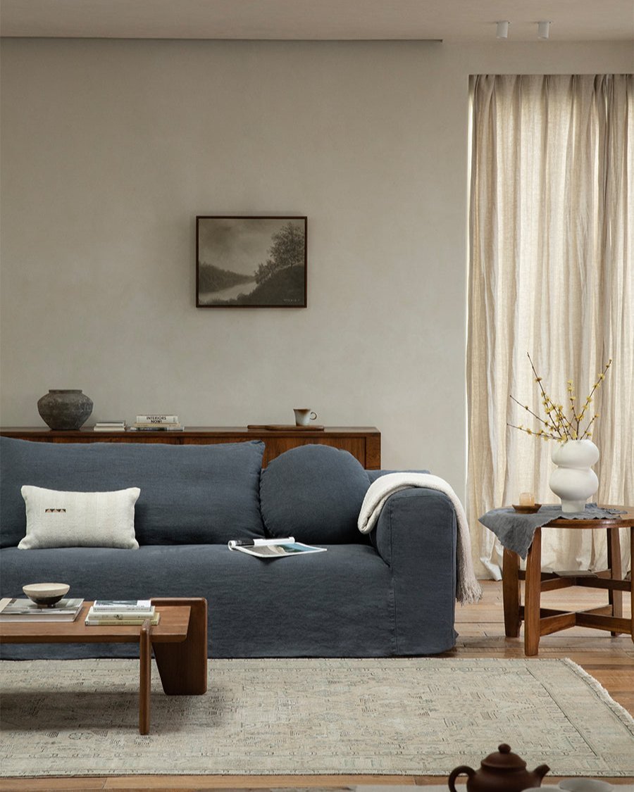 Domu Natural Slipcover Sofa - ZM Home