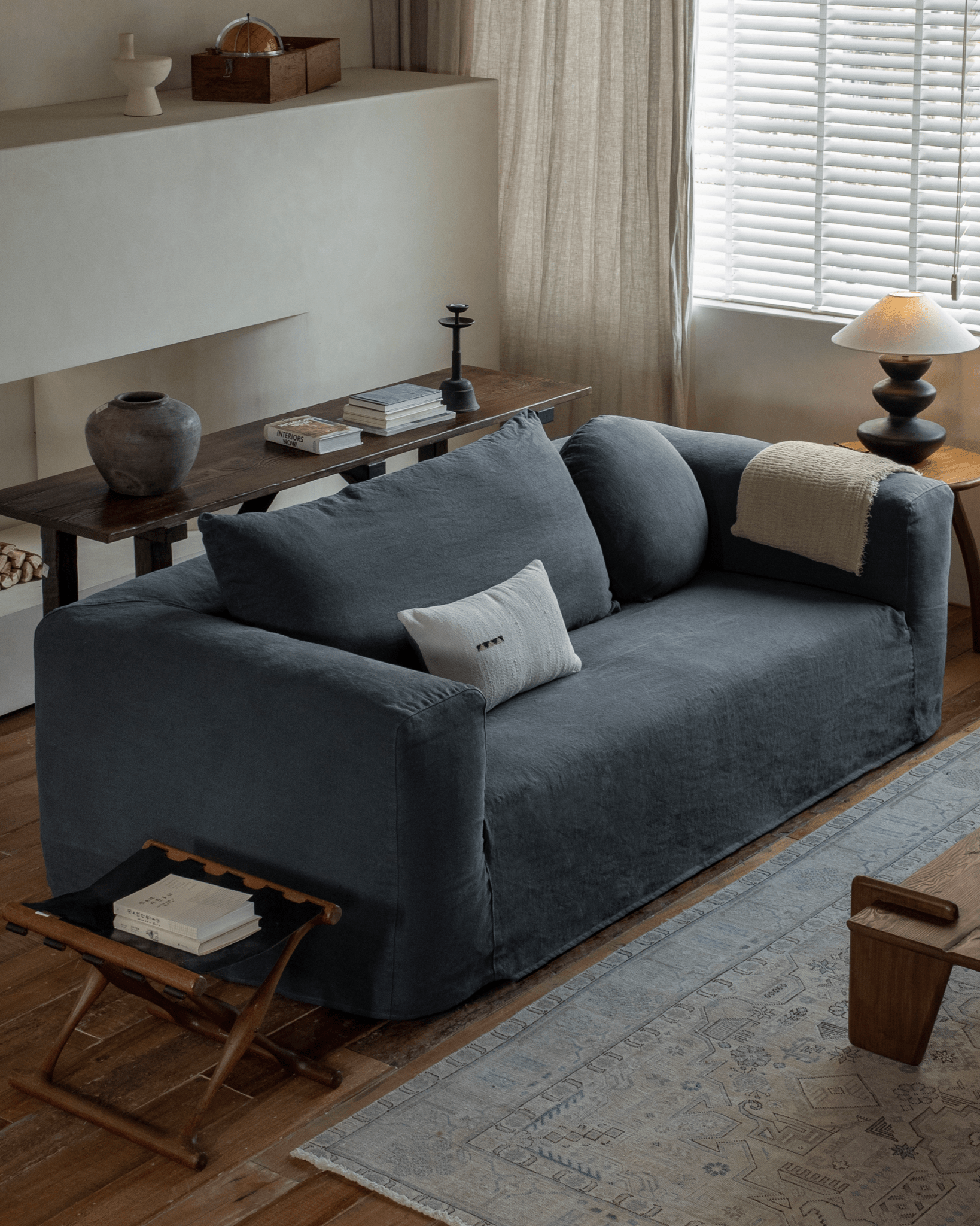 Domu Natural Slipcover Sofa - ZM Home