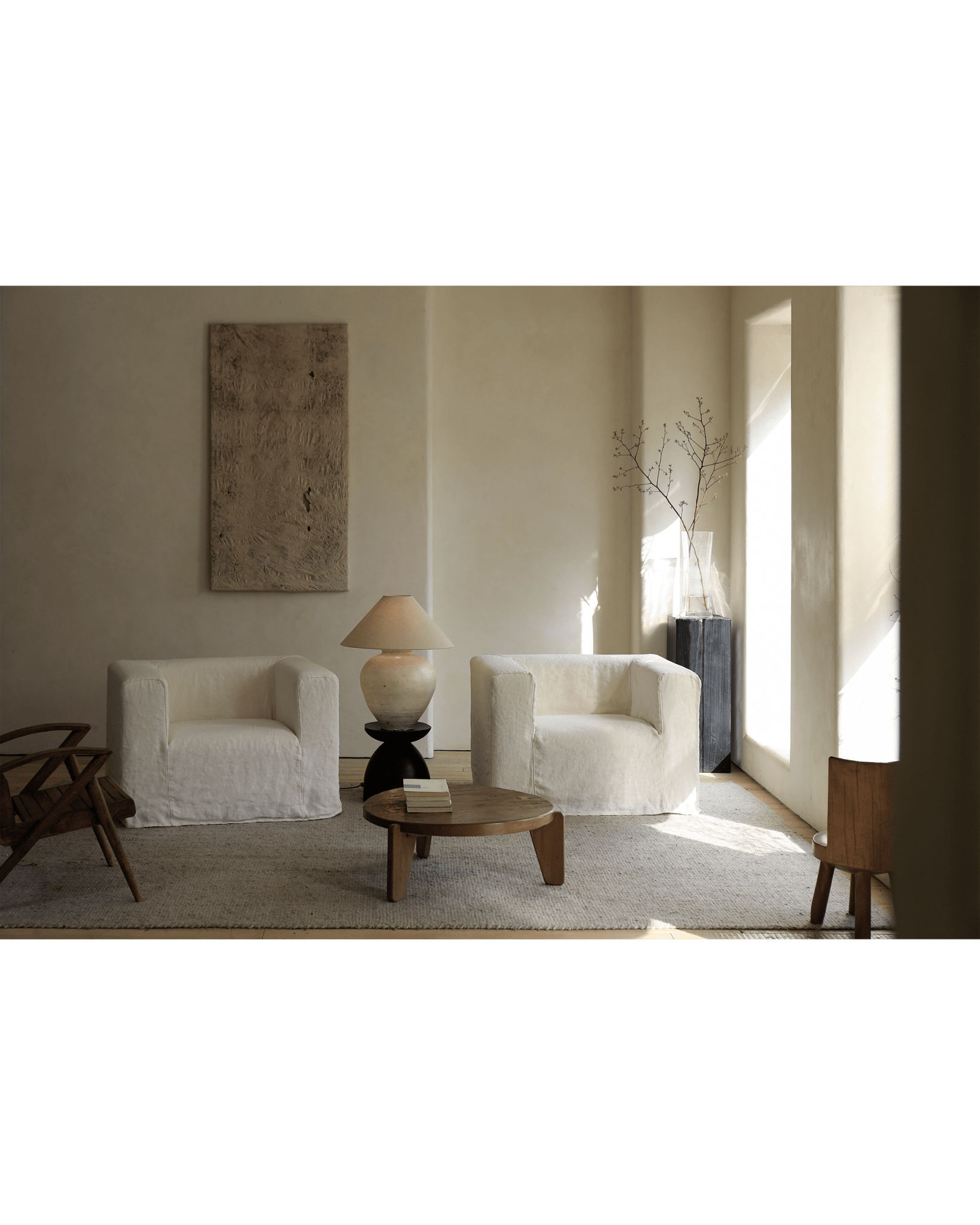 Lea Slipcover Armchair - ZM Home