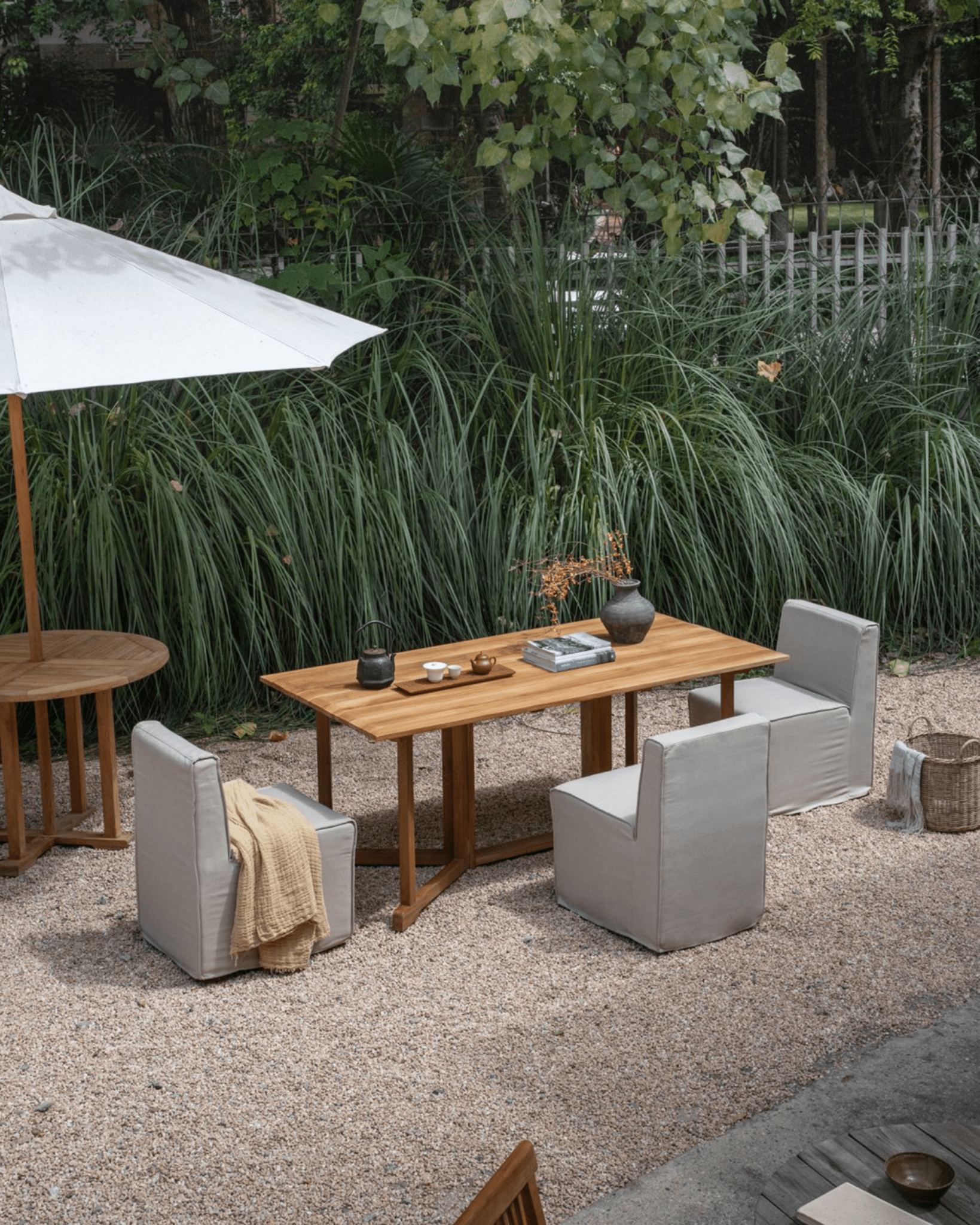 Outdoor Frame Folding Table - ZM Home