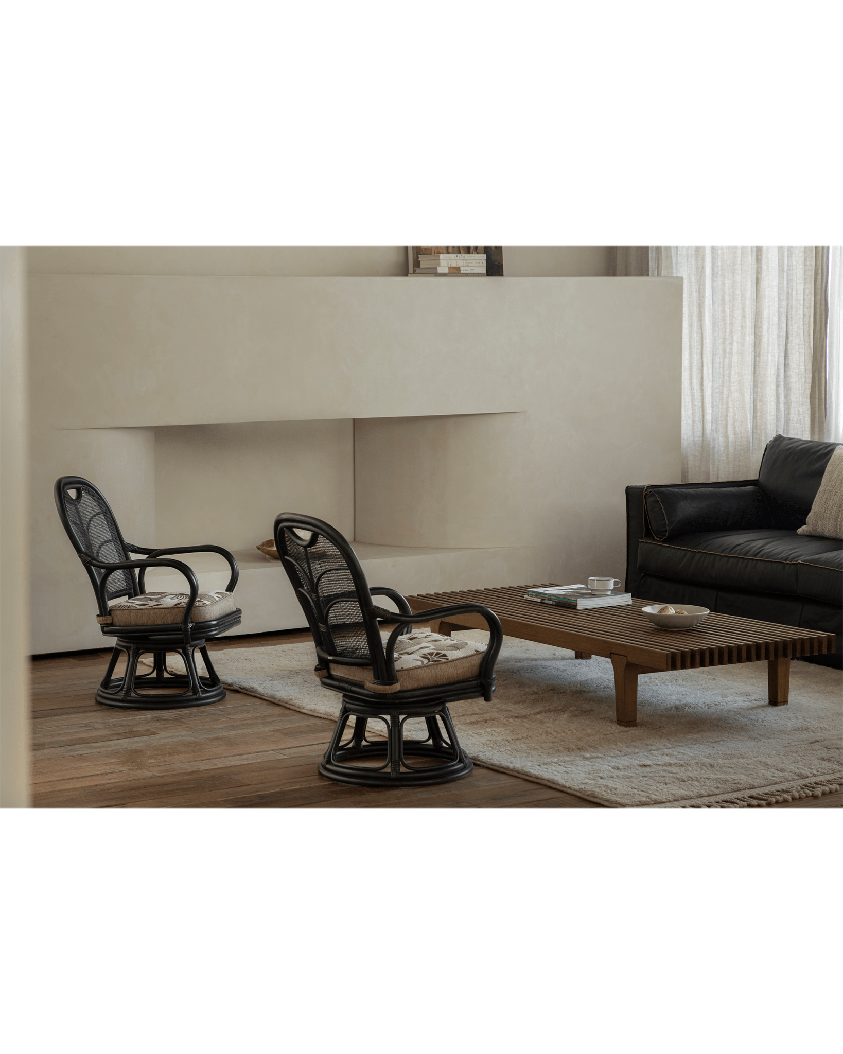 Ray Mini Rattan Swivel Chair - ZM Home