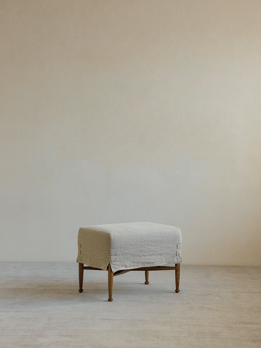 Crabby Slipcover Stool - ZM Home