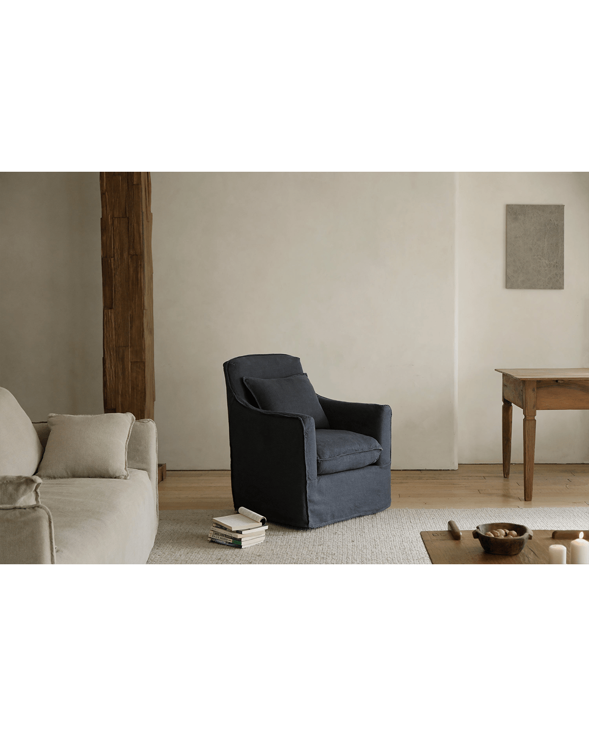 Sola Slipcovered Armchair - ZM Home