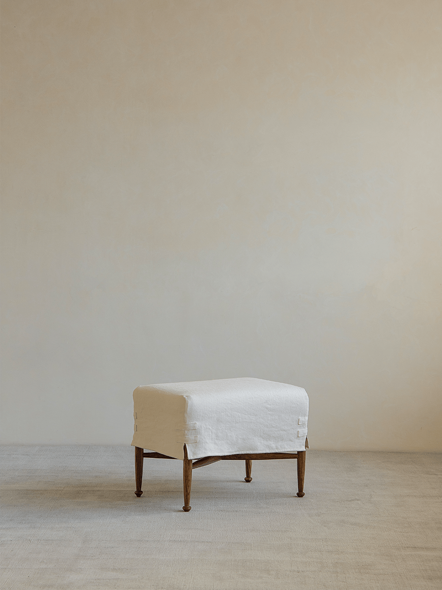 Crabby Slipcover Stool - ZM Home