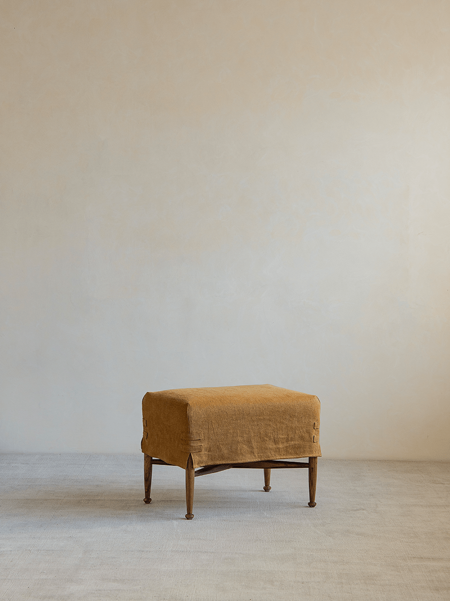 Crabby Slipcover Stool - ZM Home