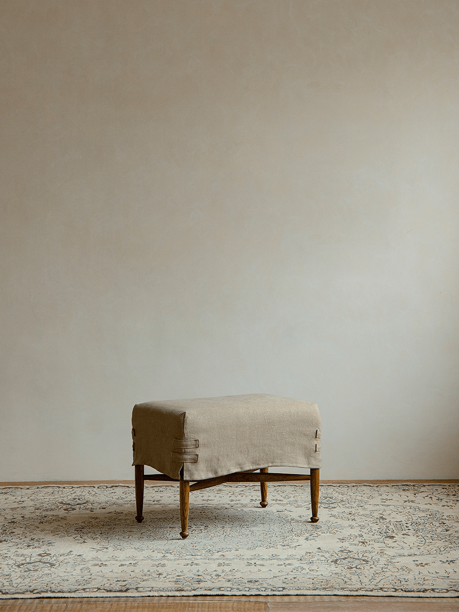 Crabby Slipcover Stool - ZM Home