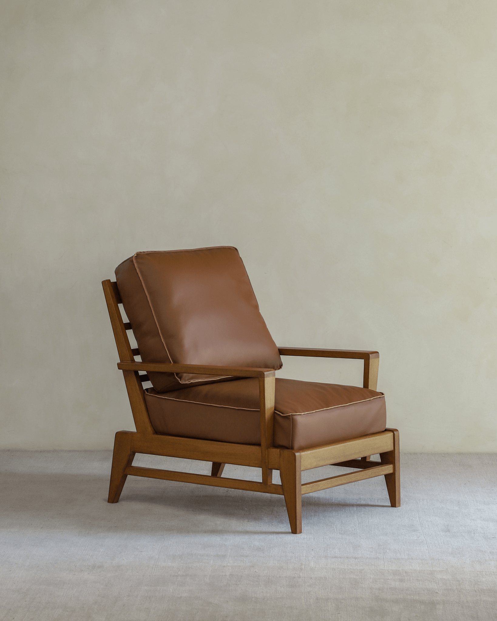 Rene Leather Lounge Chair - ZM Home