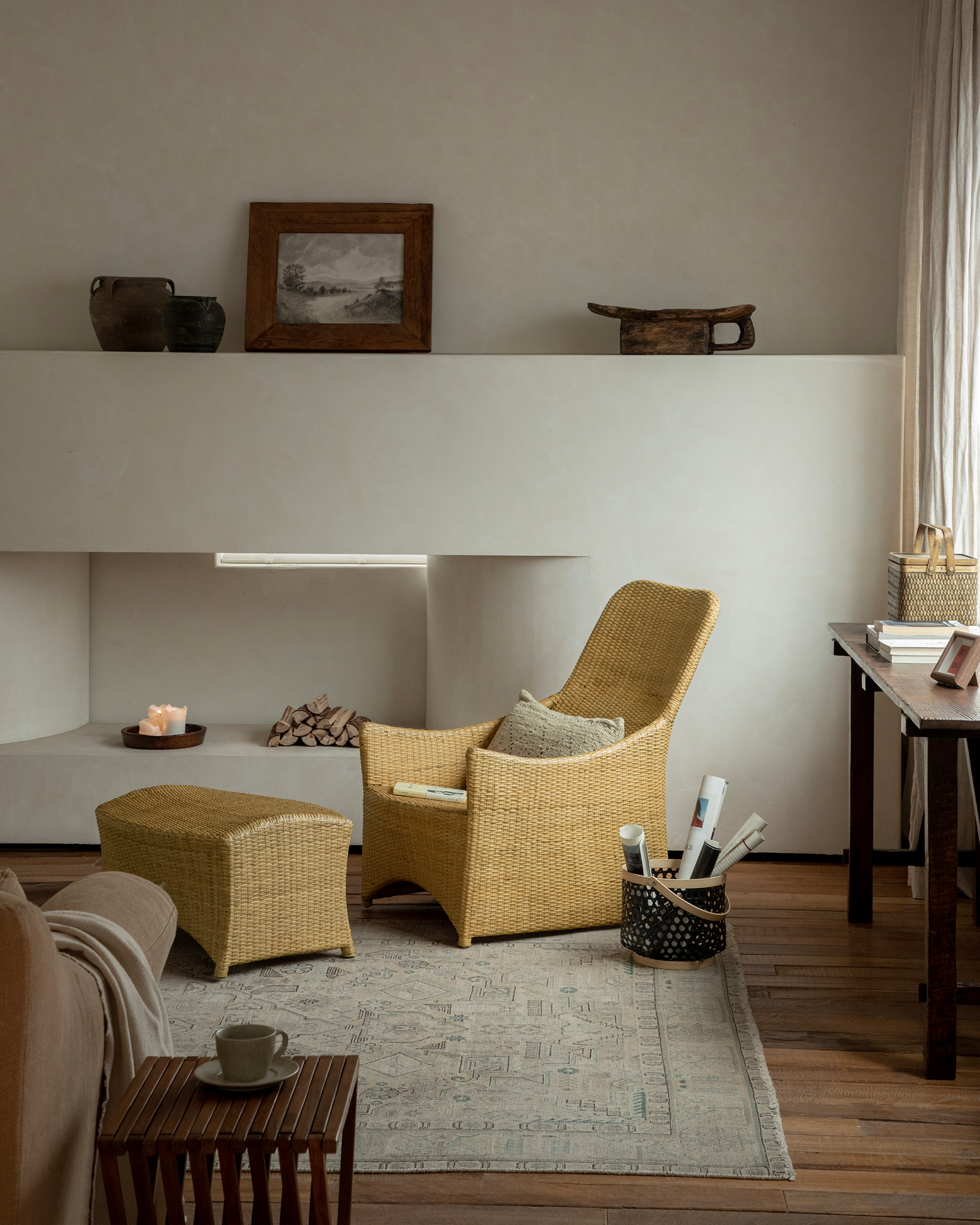 Slide Rattan Lounge Chair - ZM Home