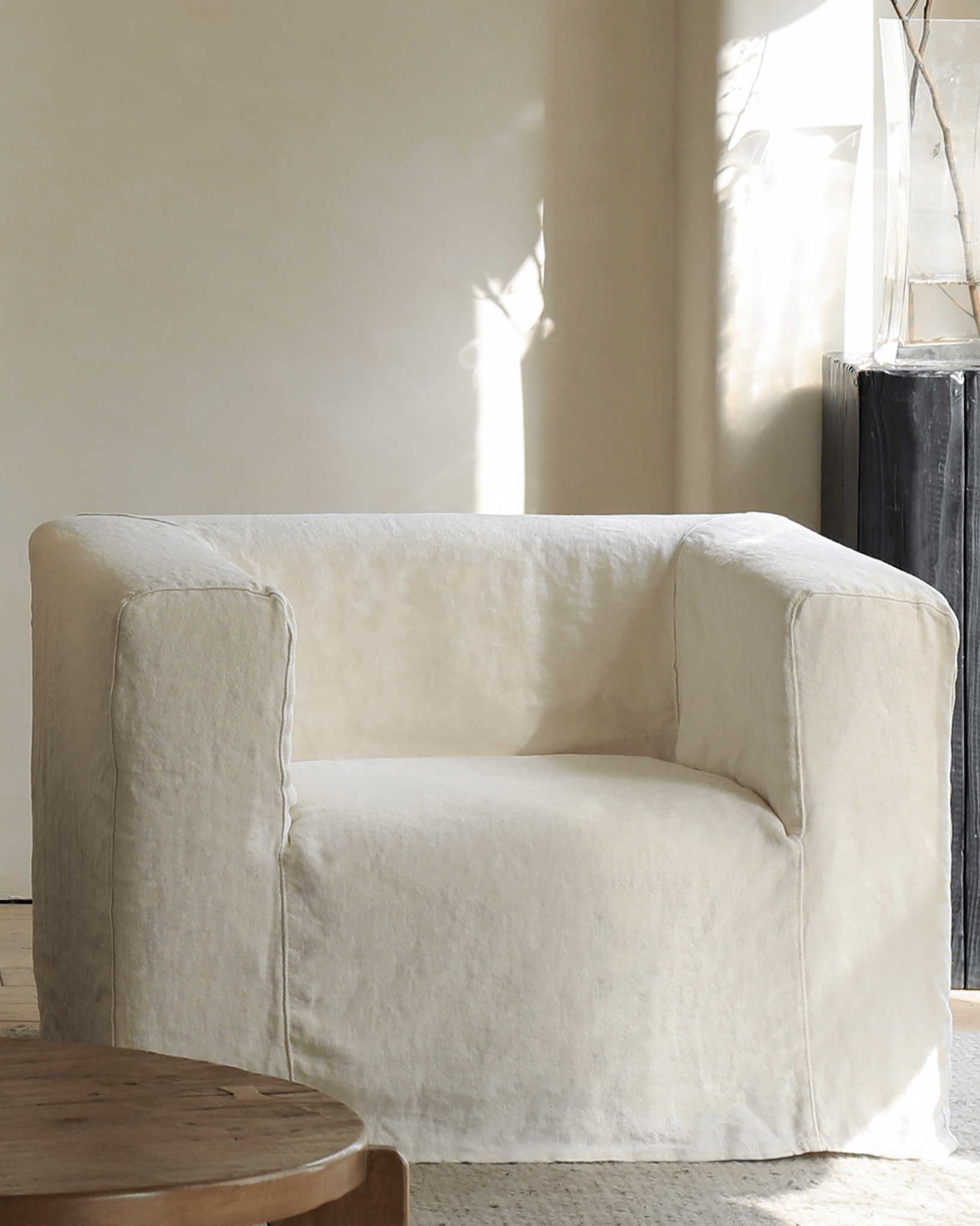 Lea Slipcover Armchair - ZM Home