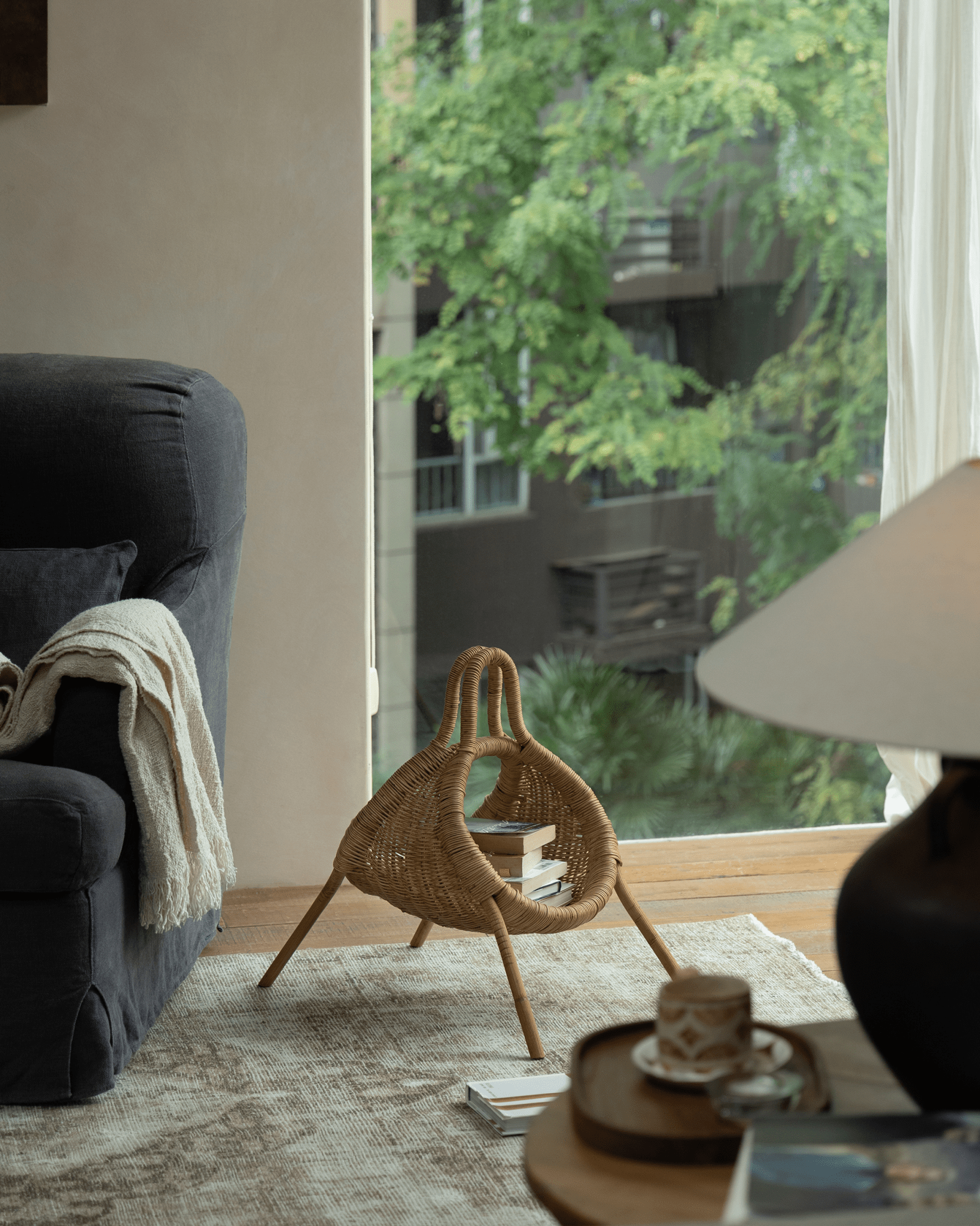 Molly Rattan Storage Basket - ZM Home