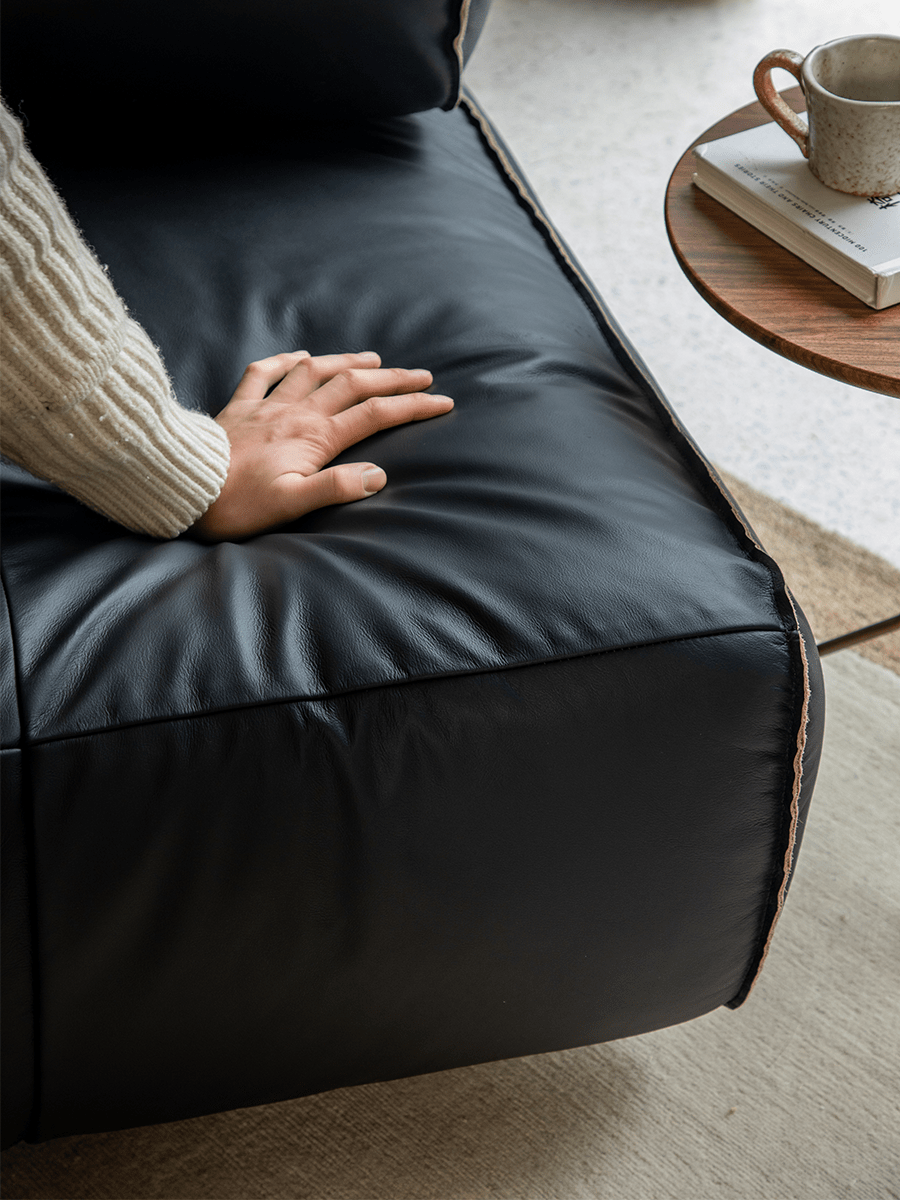 Wave Nappa Leather Sofa - ZM Home