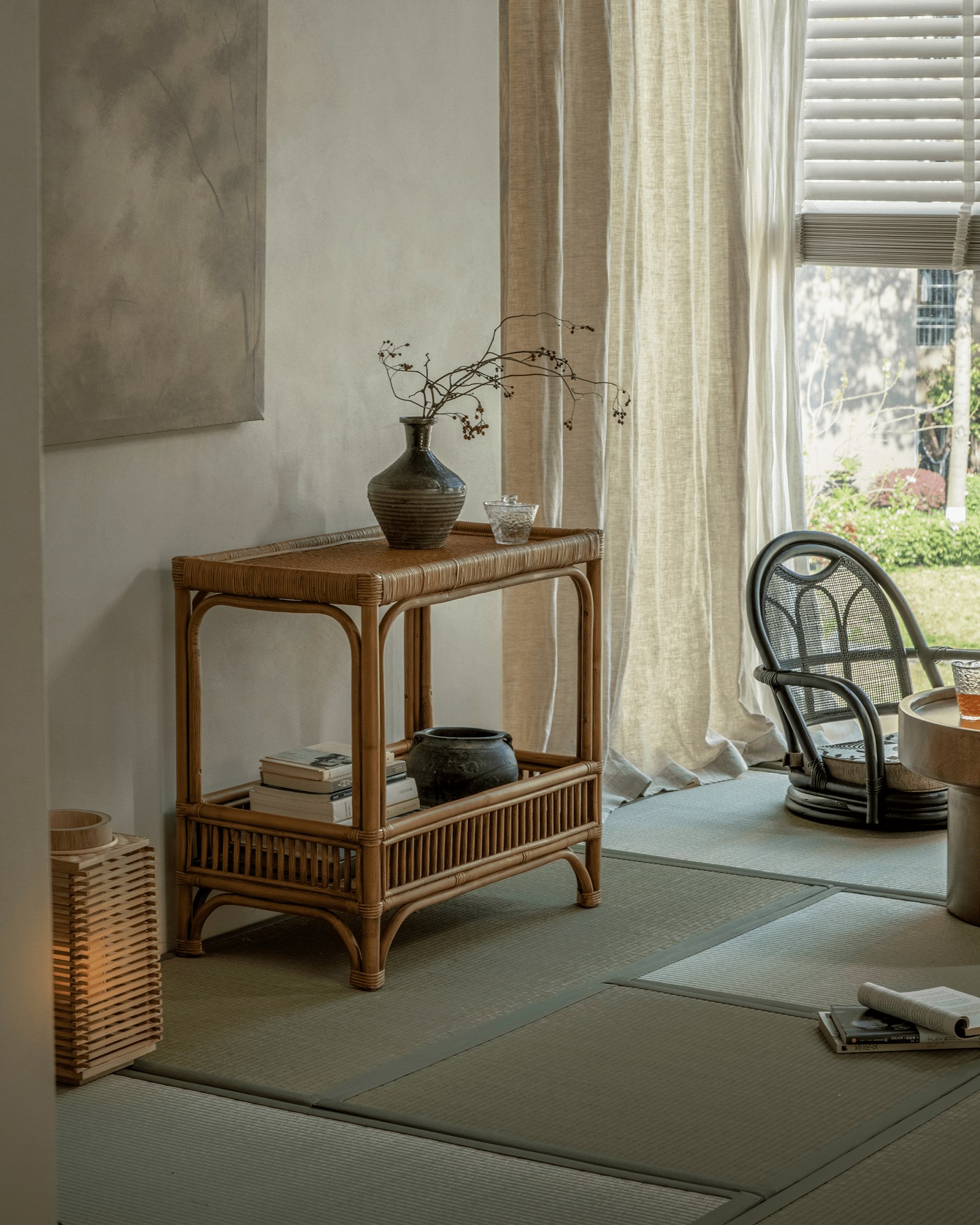 Kaeo Rattan End Table - ZM Home