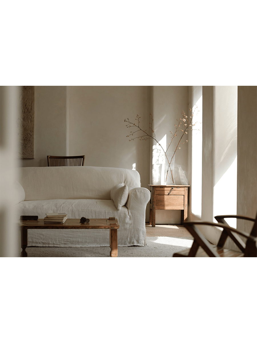 Russell Slipcovered Sofa - ZM Home