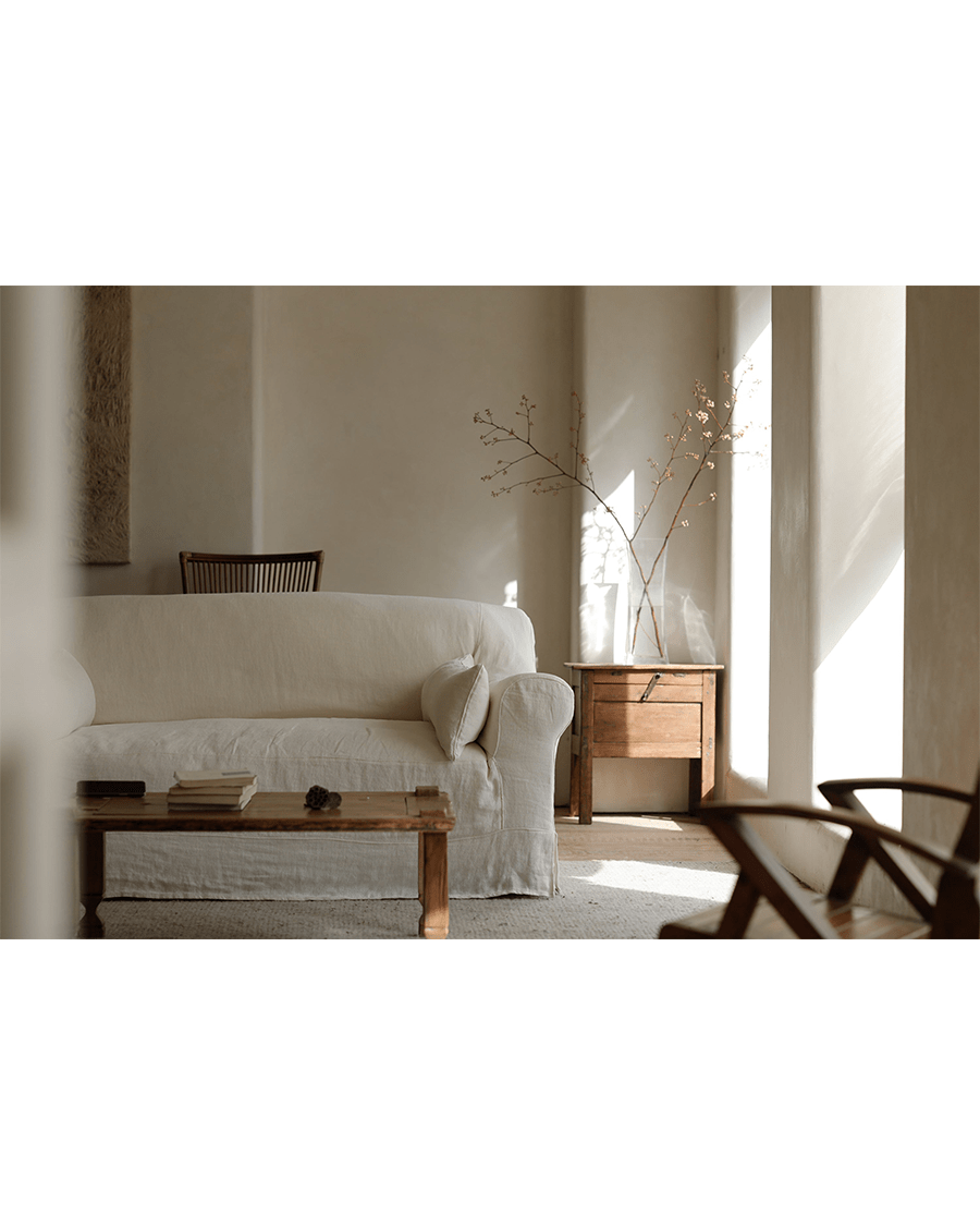 Russell Slipcovered Sofa - ZM Home