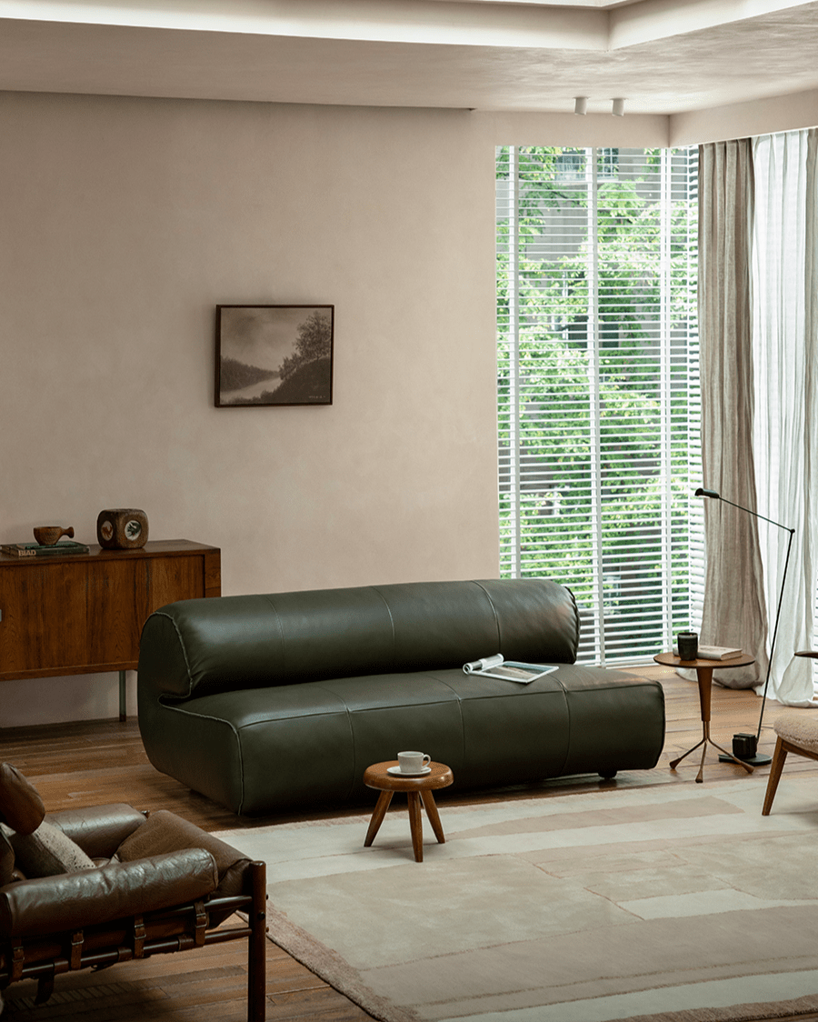 Wave Nappa Leather Sofa - ZM Home