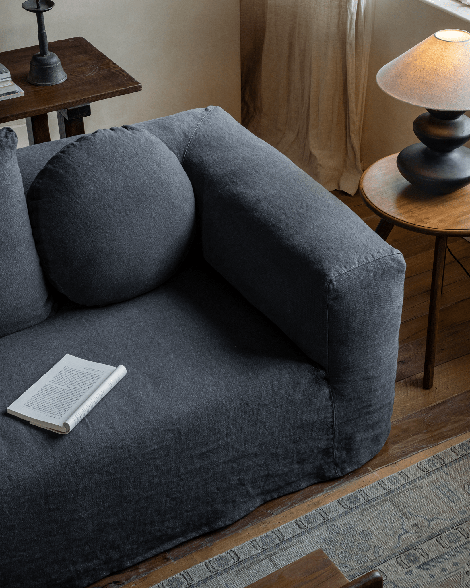Domu Natural Slipcover Sofa - ZM Home
