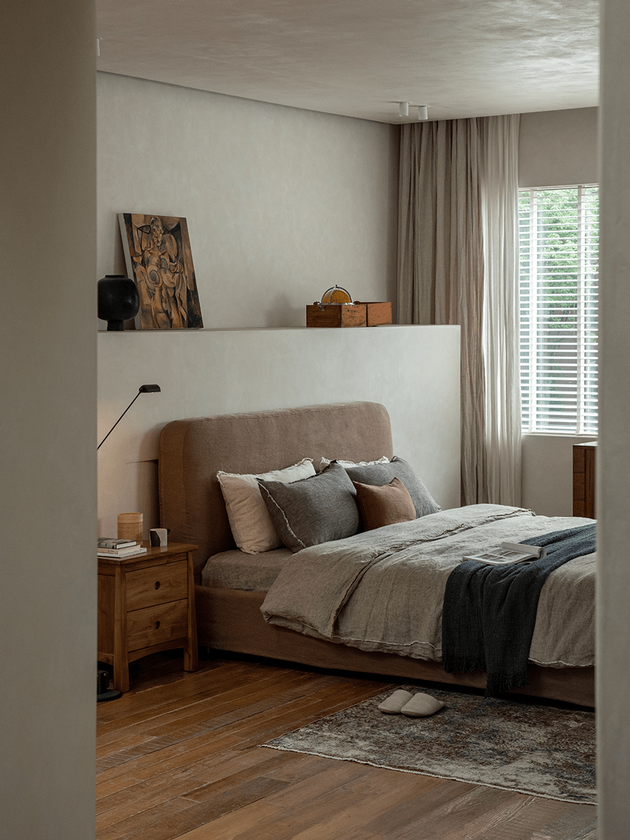 Guni Slipcover Linen Bed - ZM Home