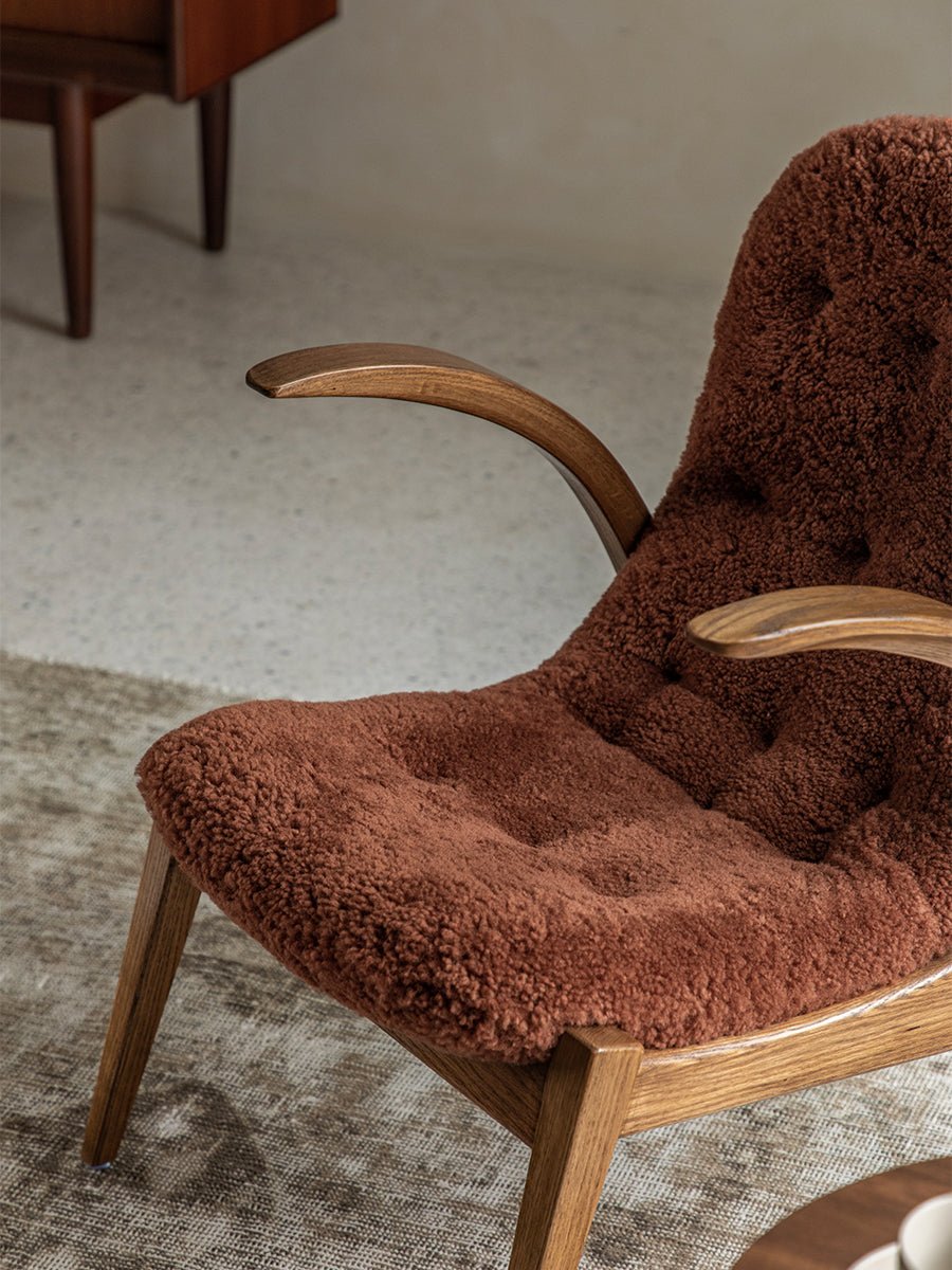 Arc Shearling Lounge Chair - ZM Home