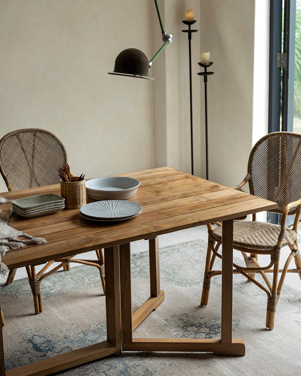 Outdoor Frame Folding Table - ZM Home