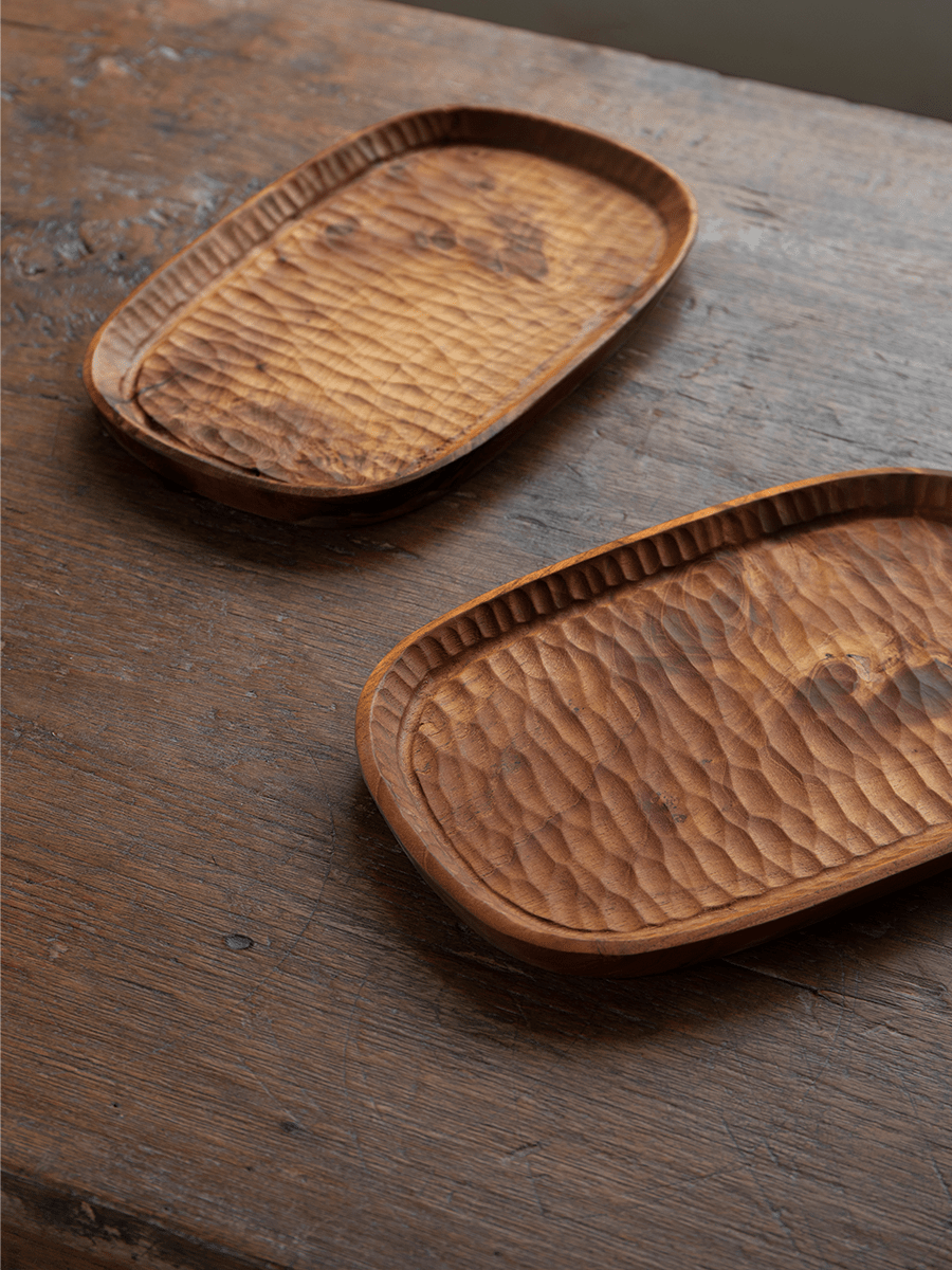 Abbey Teak Serving Tray 2PC - ZM Home